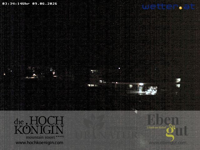 Archived image Webcam Maria Alm - View Hotel Hochkönigin