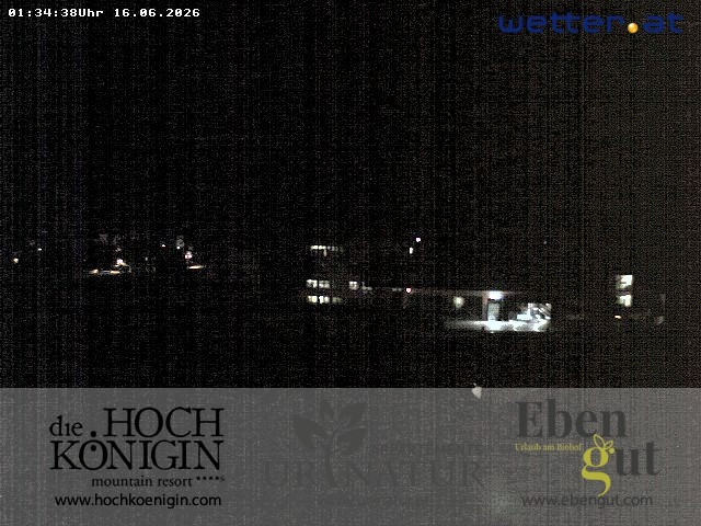 Archiv Foto Webcam Maria Alm: Ausblick Hotel Hochkönigin