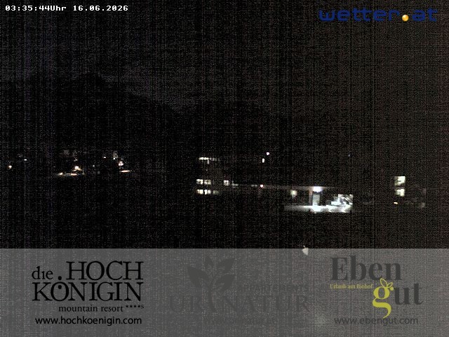 Archiv Foto Webcam Maria Alm: Ausblick Hotel Hochkönigin