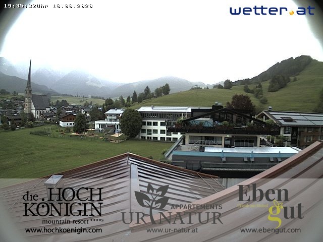 Archiv Foto Webcam Maria Alm: Ausblick Hotel Hochkönigin