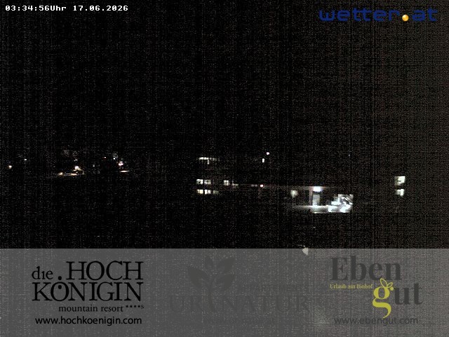 Archiv Foto Webcam Maria Alm: Ausblick Hotel Hochkönigin
