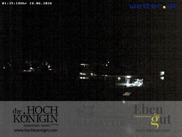 Archiv Foto Webcam Maria Alm: Ausblick Hotel Hochkönigin