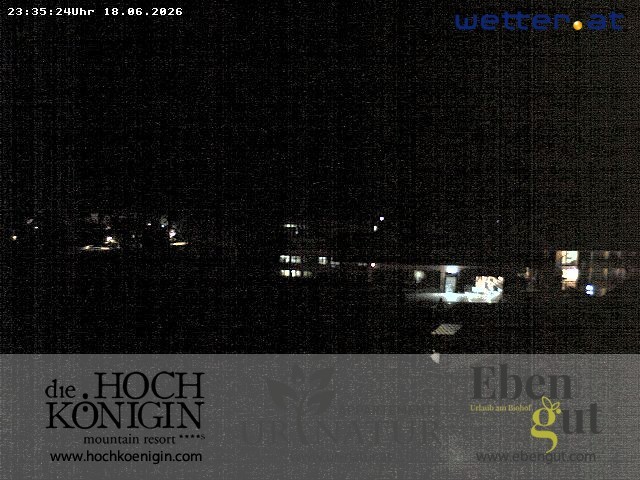 Archiv Foto Webcam Maria Alm: Ausblick Hotel Hochkönigin