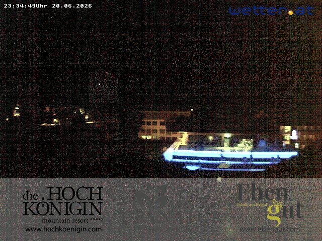 Archiv Foto Webcam Maria Alm: Ausblick Hotel Hochkönigin