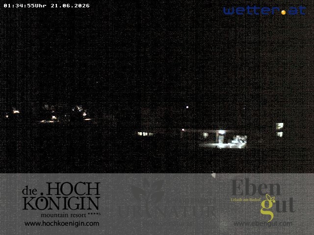 Archiv Foto Webcam Maria Alm: Ausblick Hotel Hochkönigin