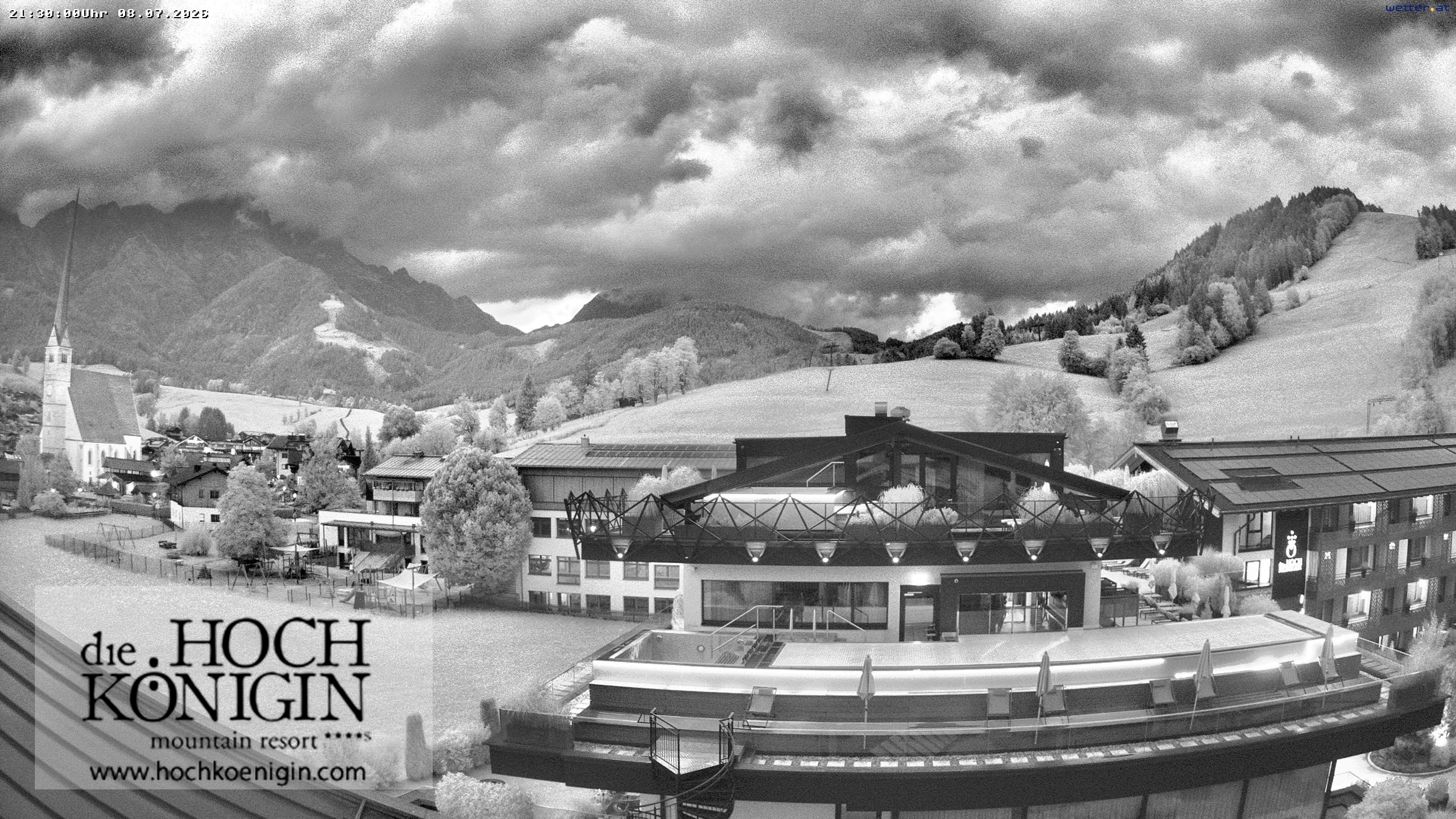 Archived image Webcam Maria Alm - View Hotel Hochkönigin