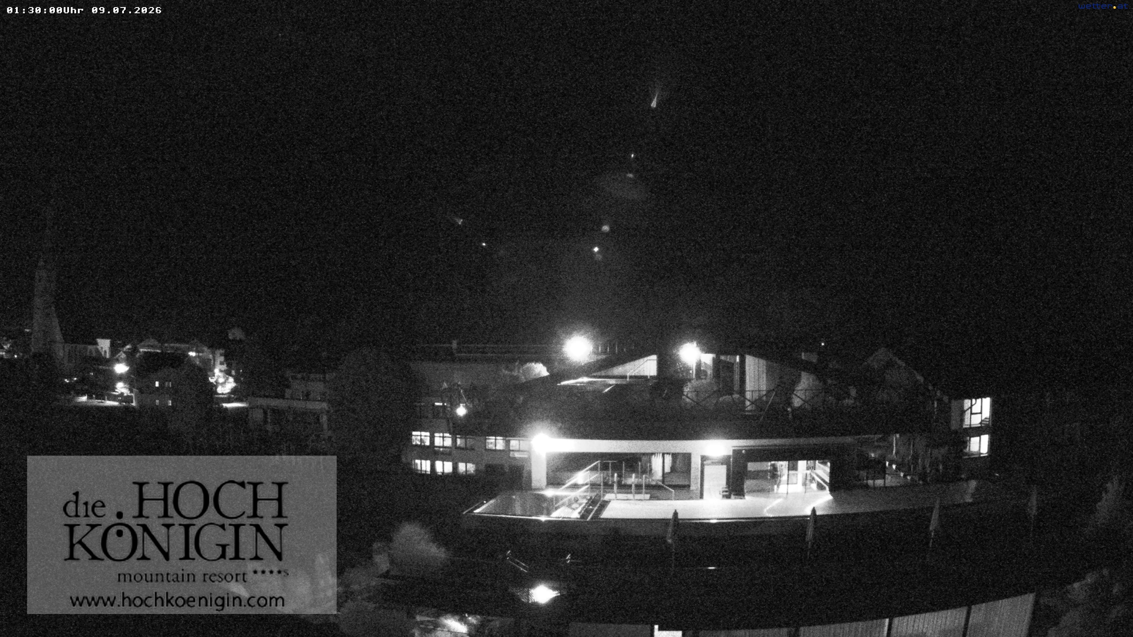 Archiv Foto Webcam Maria Alm: Ausblick Hotel Hochkönigin