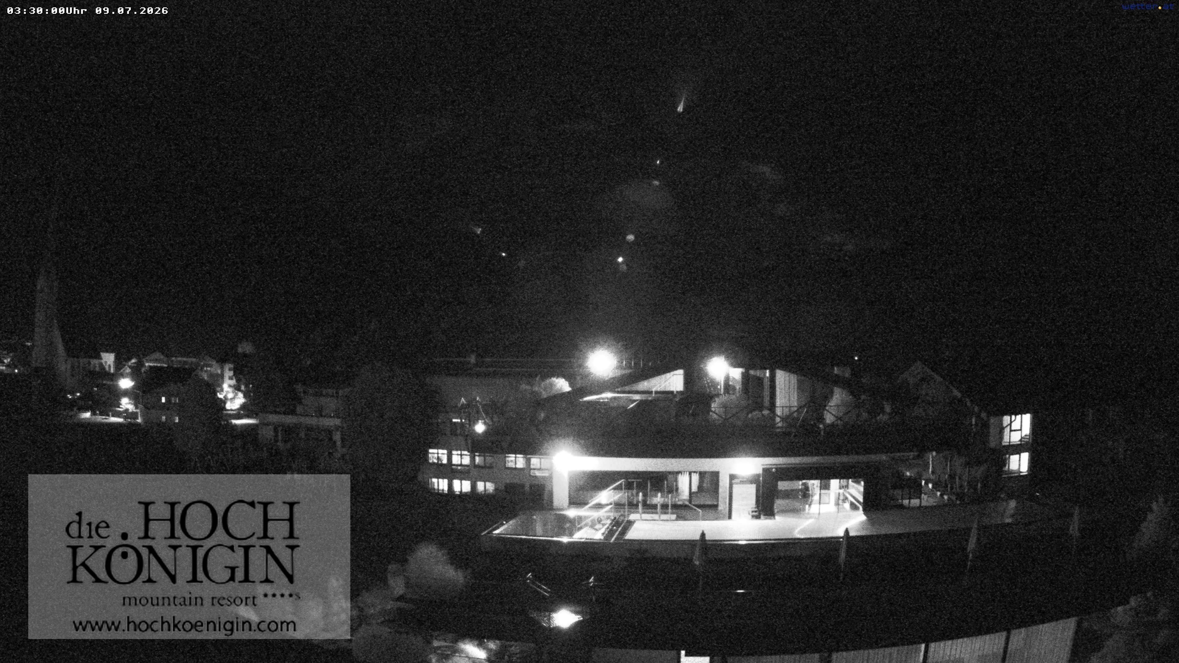 Archiv Foto Webcam Maria Alm: Ausblick Hotel Hochkönigin