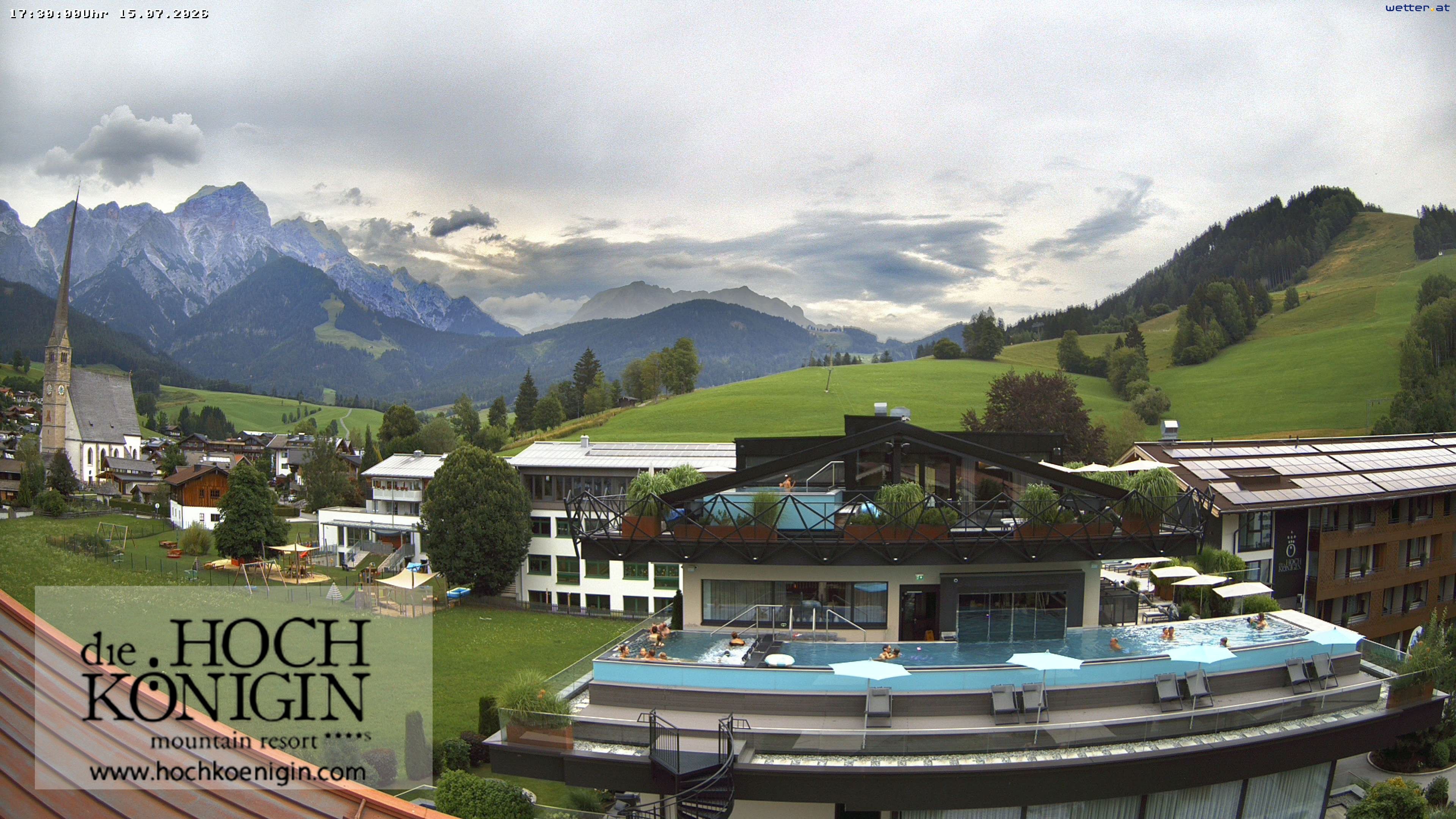 Archived image Webcam Maria Alm - View Hotel Hochkönigin