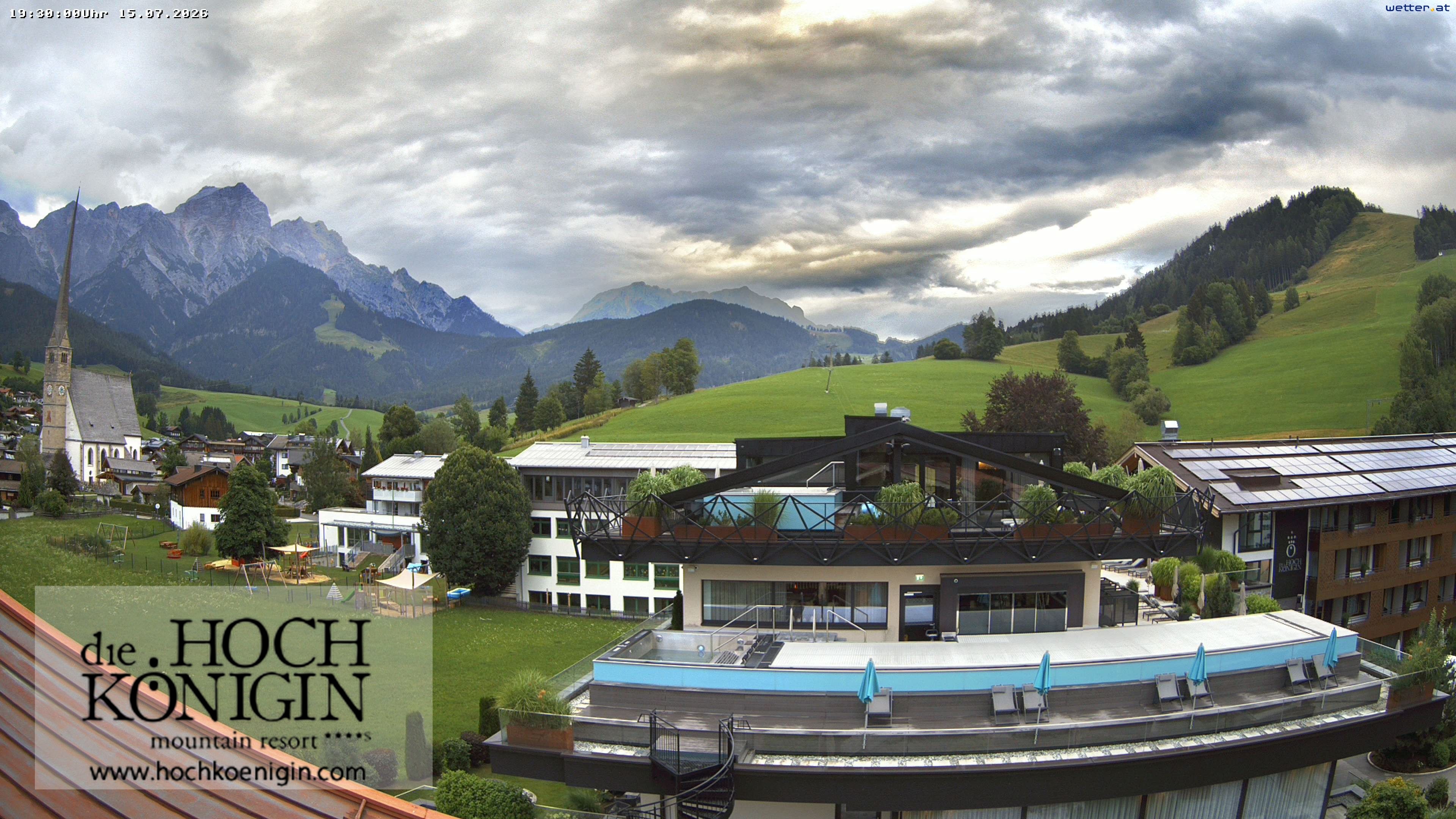 Archived image Webcam Maria Alm - View Hotel Hochkönigin