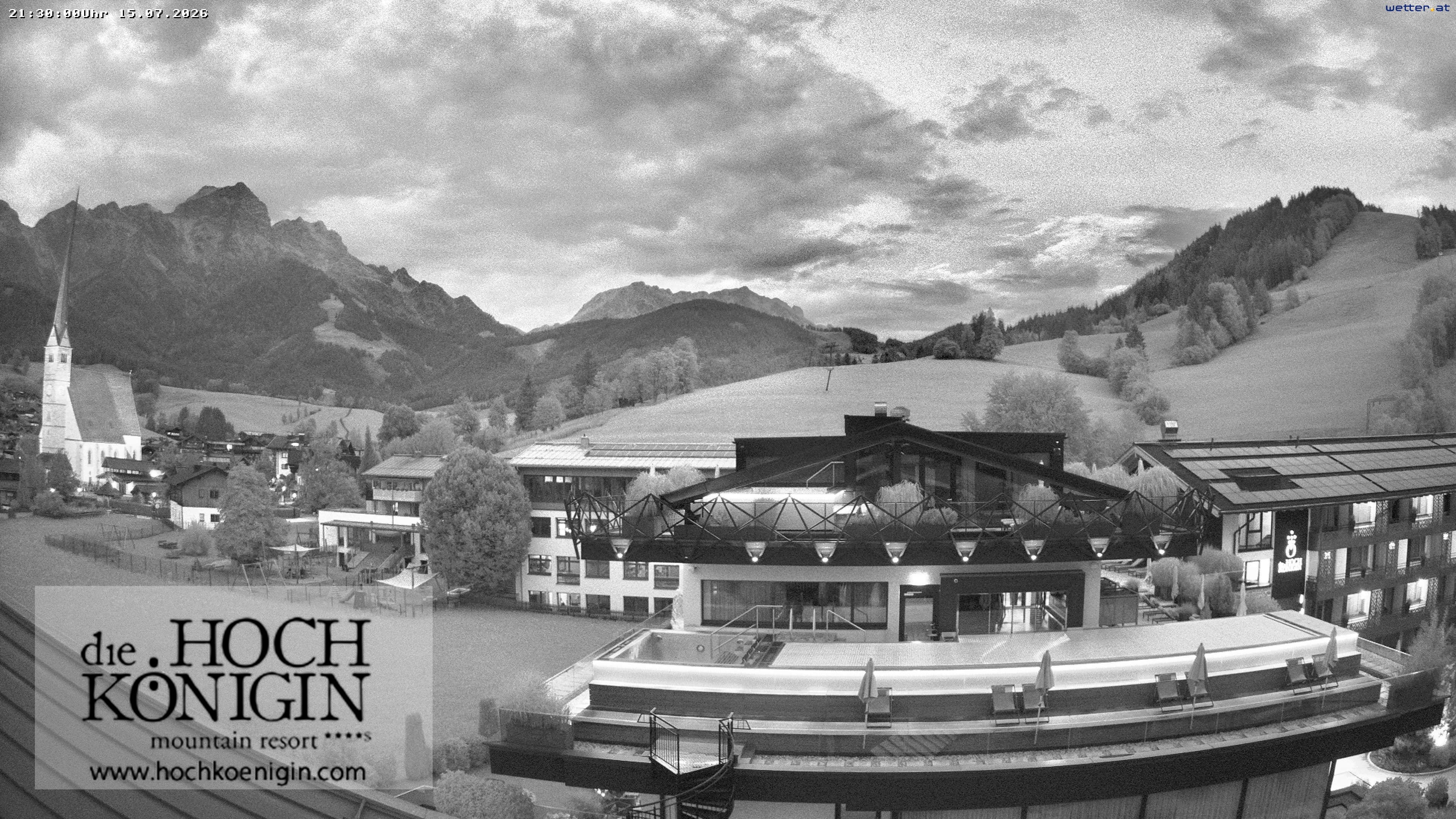 Archived image Webcam Maria Alm - View Hotel Hochkönigin