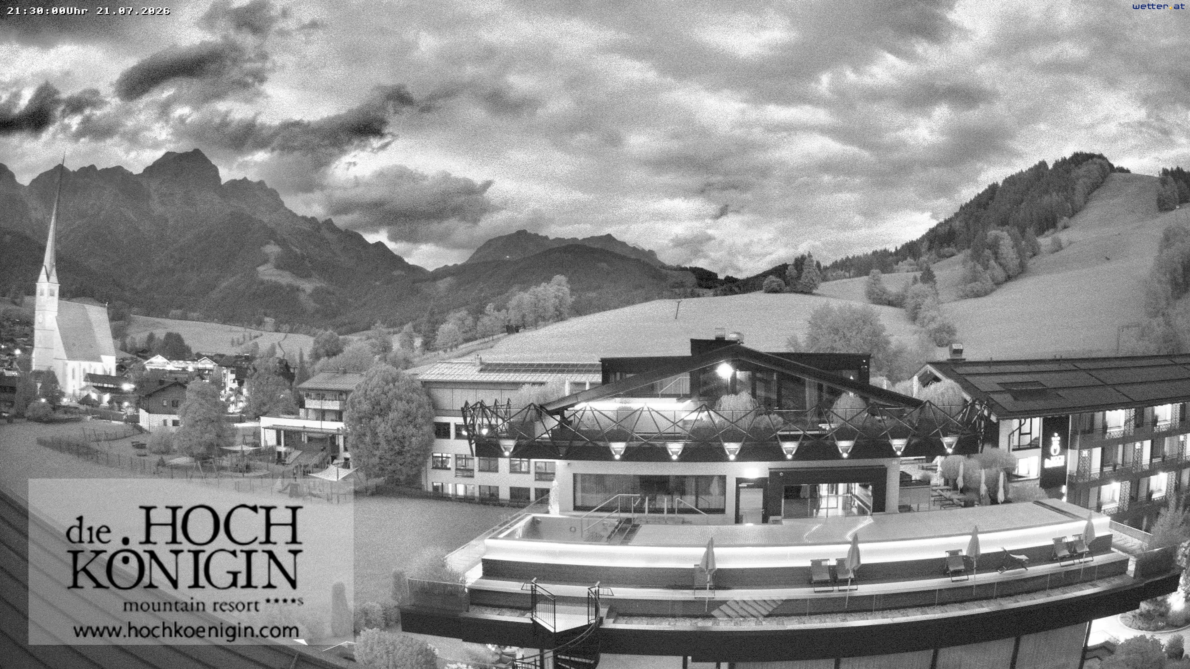 Archiv Foto Webcam Maria Alm: Ausblick Hotel Hochkönigin