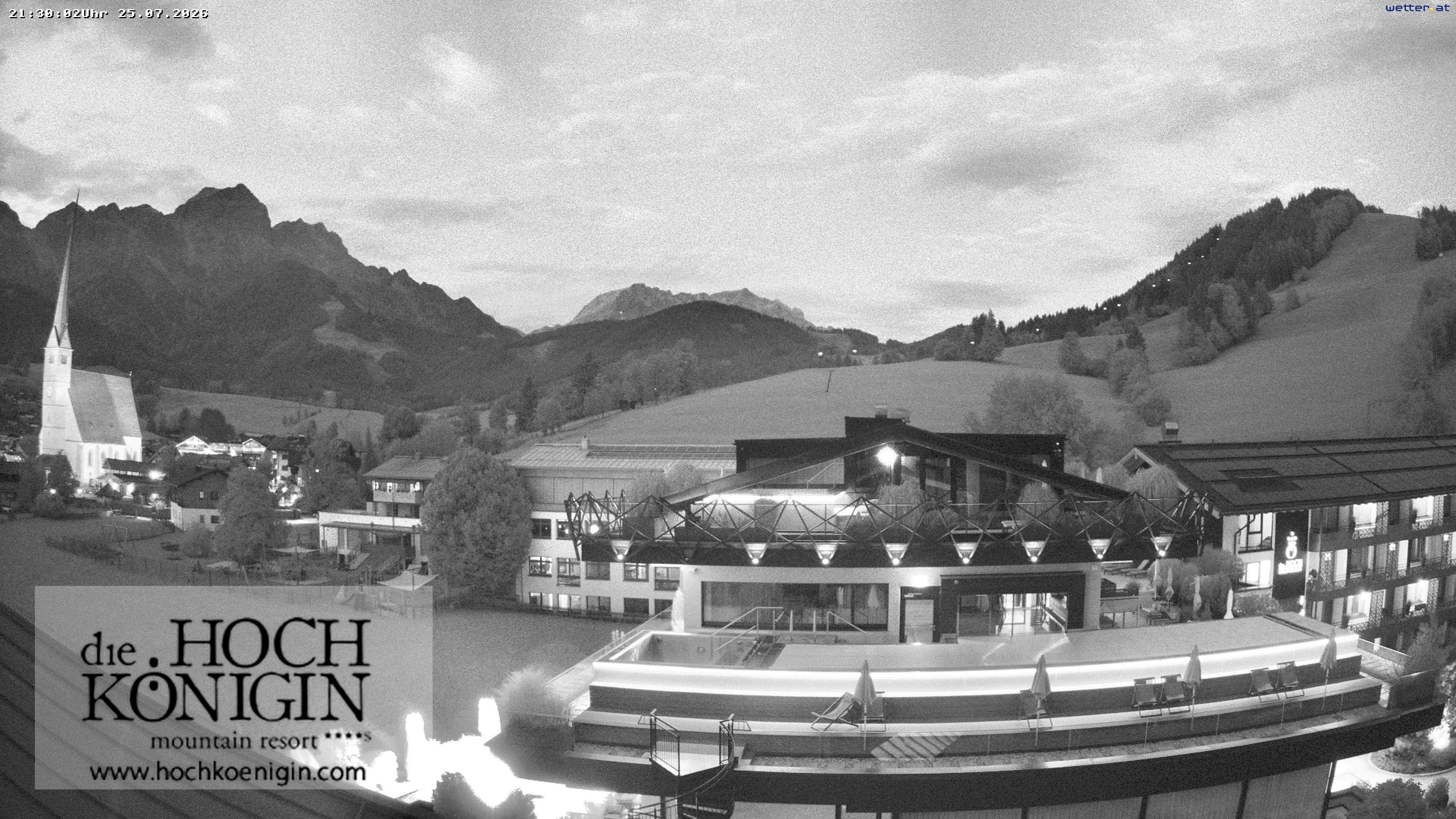 Archiv Foto Webcam Maria Alm: Ausblick Hotel Hochkönigin
