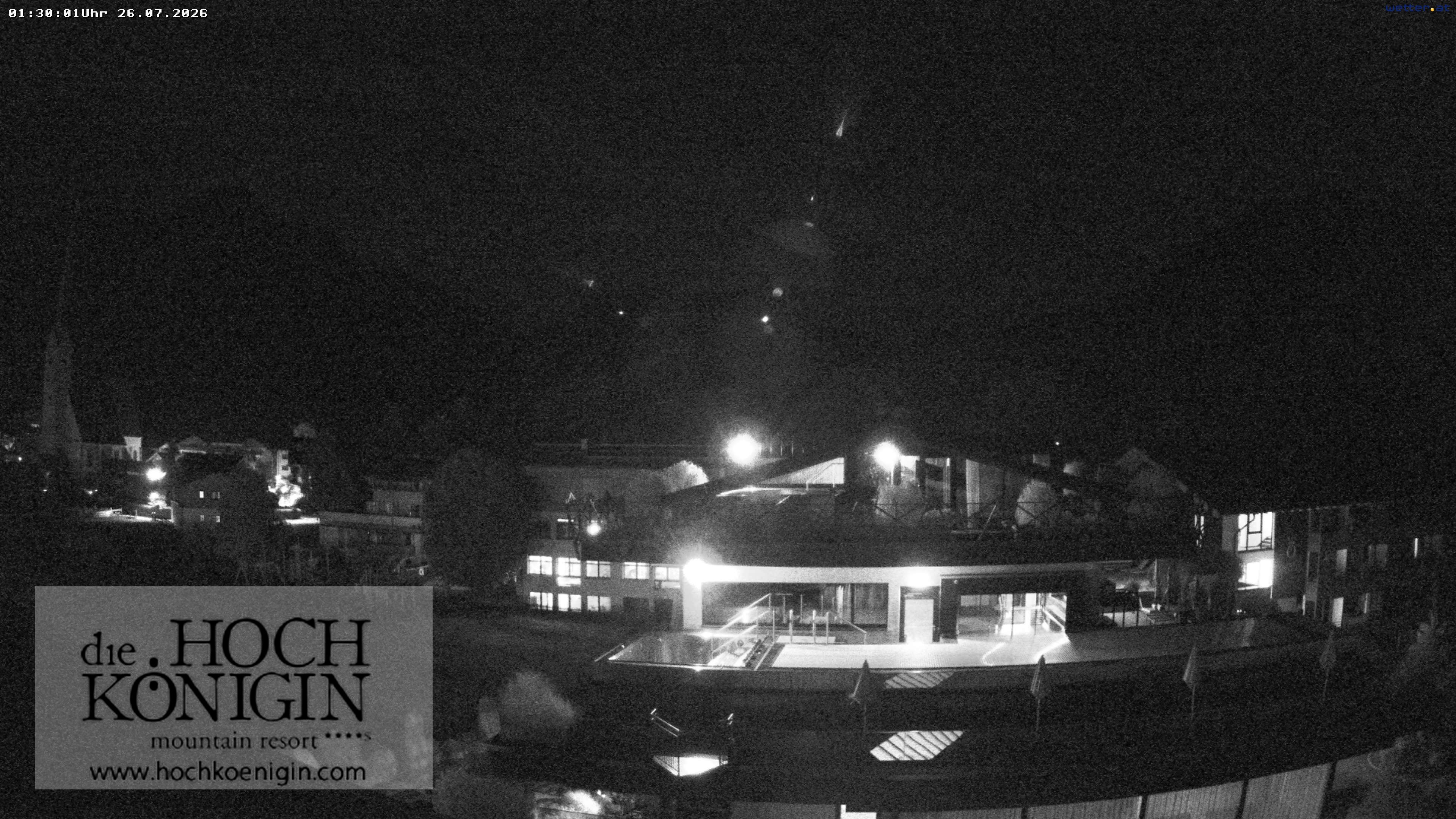 Archiv Foto Webcam Maria Alm: Ausblick Hotel Hochkönigin