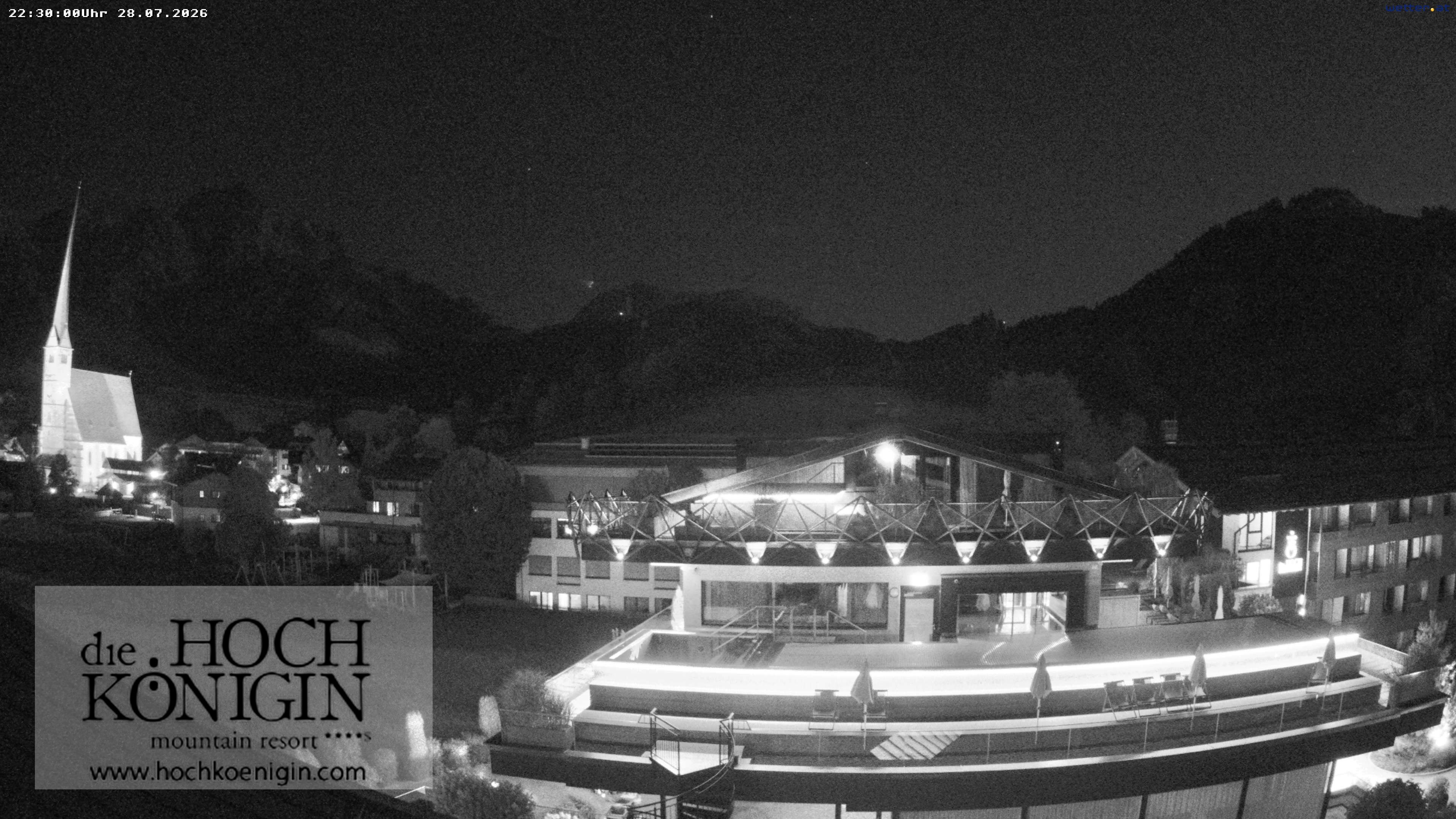 Archiv Foto Webcam Maria Alm: Ausblick Hotel Hochkönigin