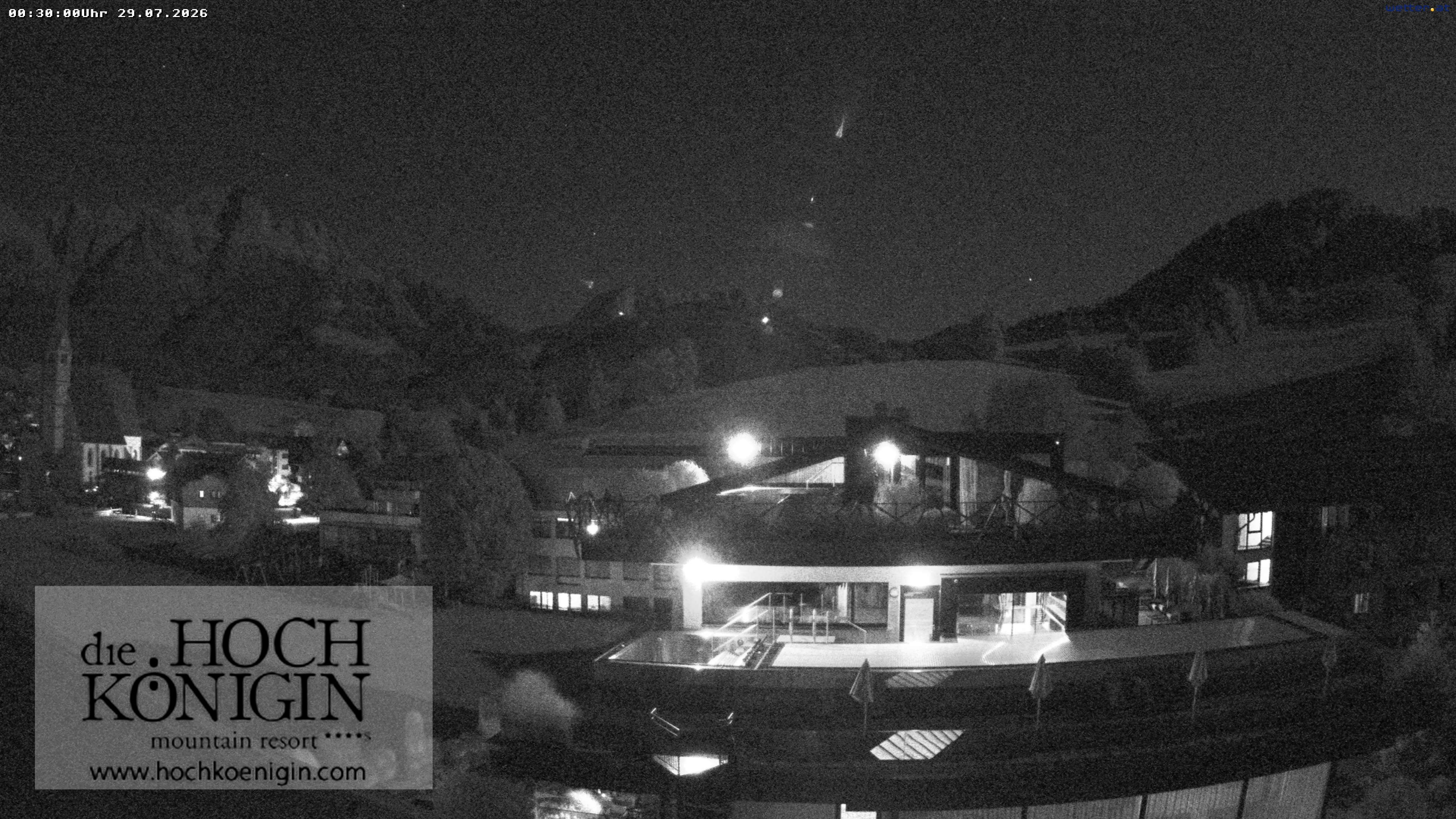 Archiv Foto Webcam Maria Alm: Ausblick Hotel Hochkönigin