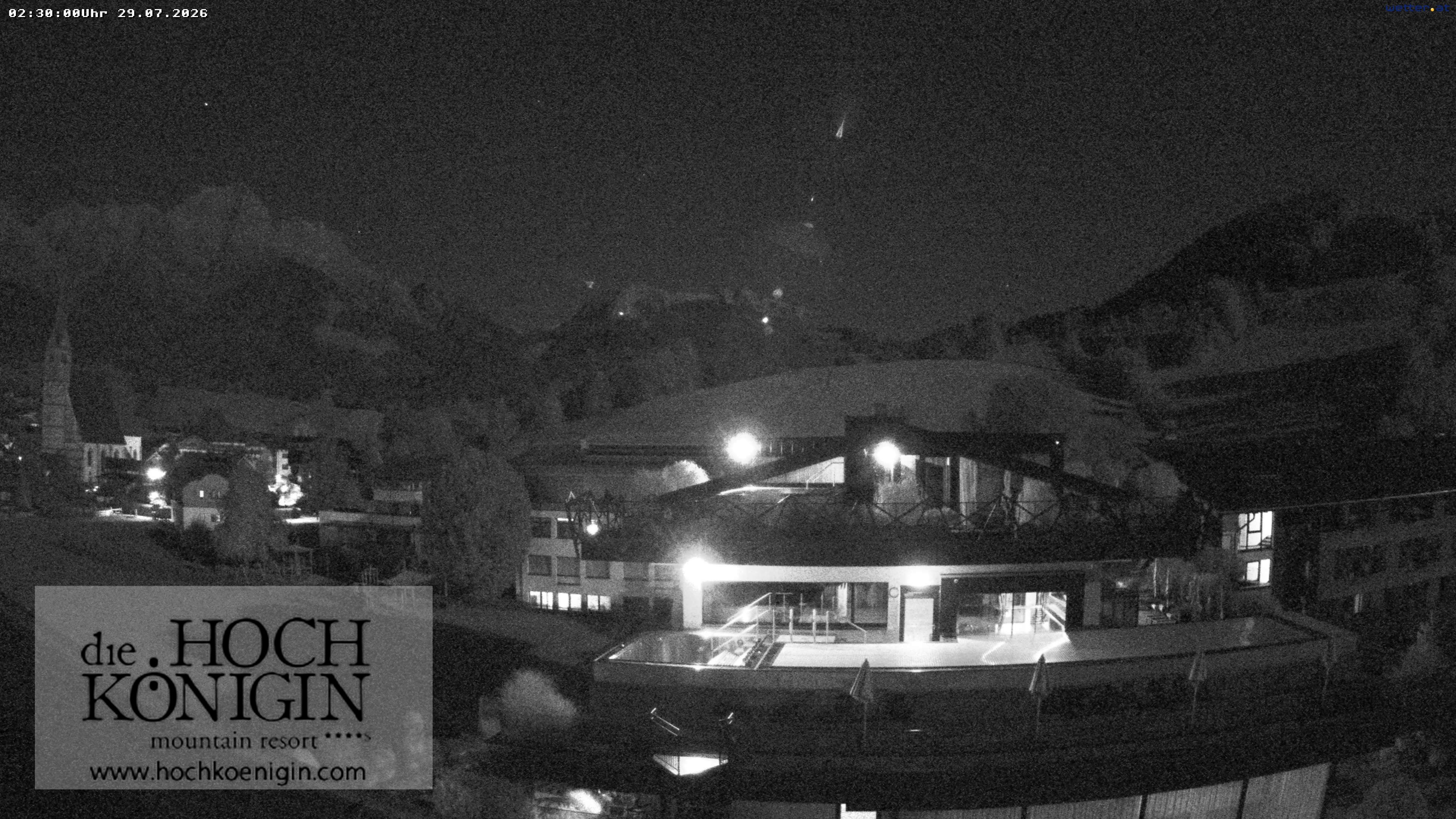Archiv Foto Webcam Maria Alm: Ausblick Hotel Hochkönigin