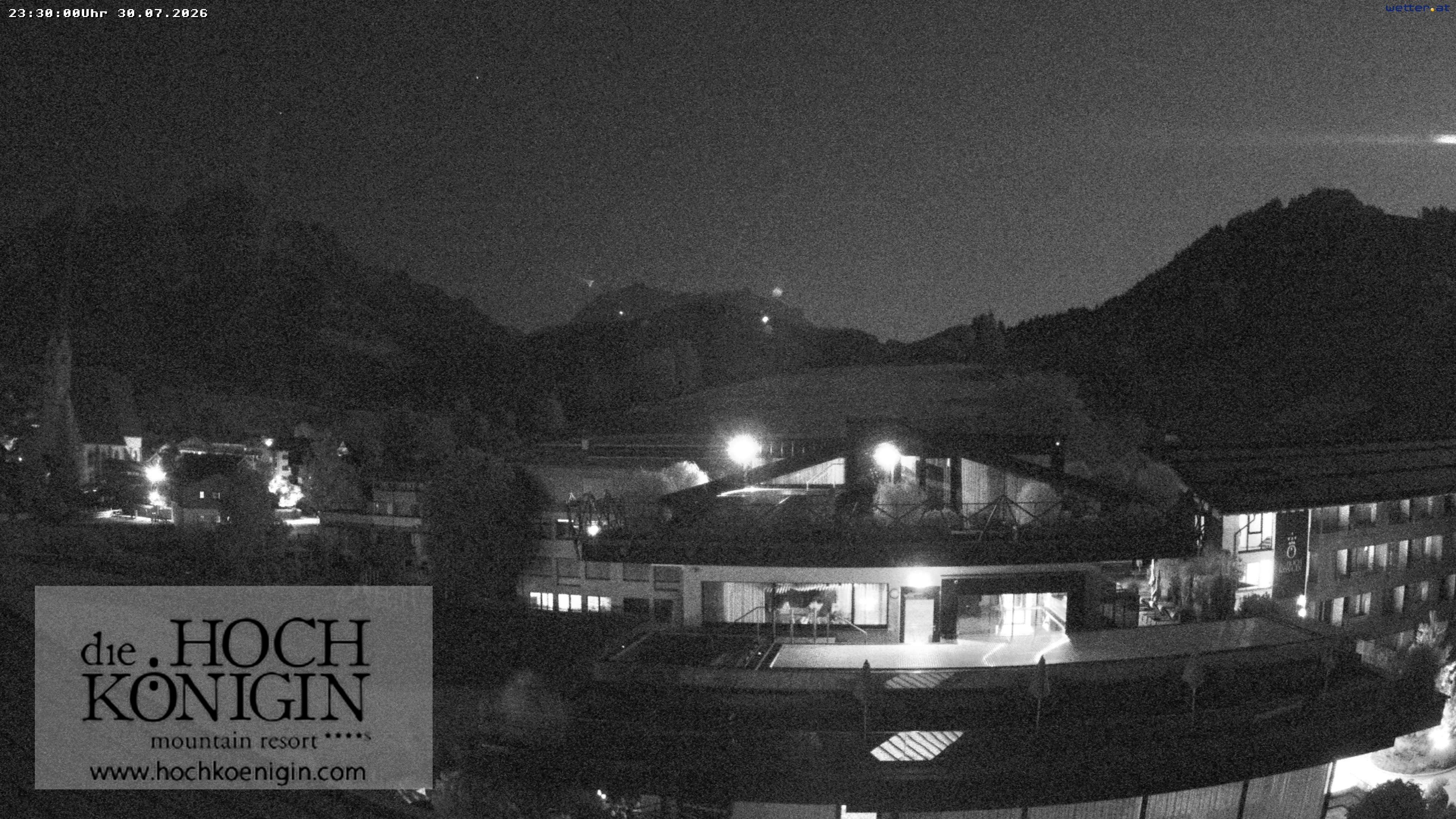 Archiv Foto Webcam Maria Alm: Ausblick Hotel Hochkönigin