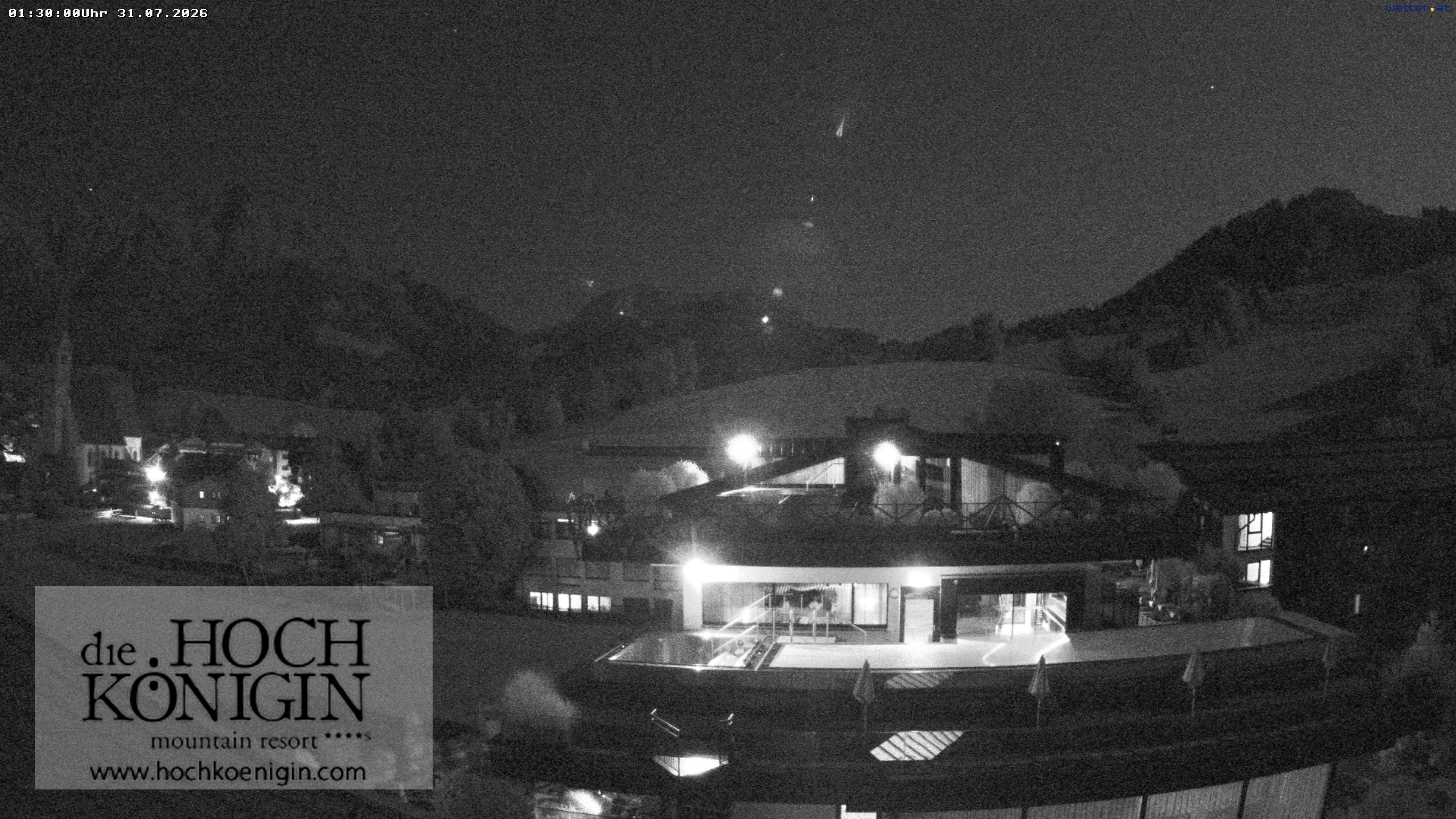 Archiv Foto Webcam Maria Alm: Ausblick Hotel Hochkönigin