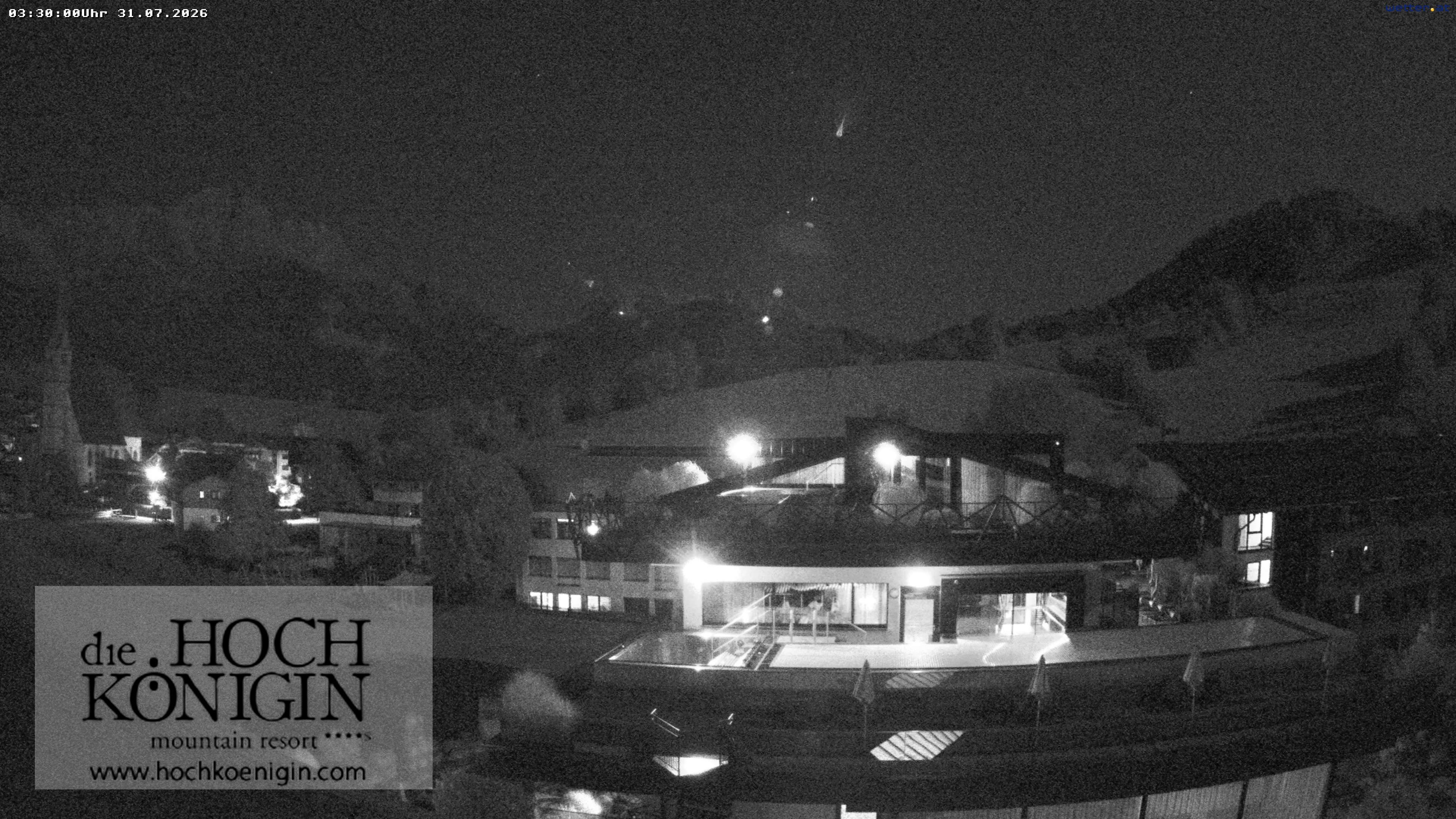 Archiv Foto Webcam Maria Alm: Ausblick Hotel Hochkönigin
