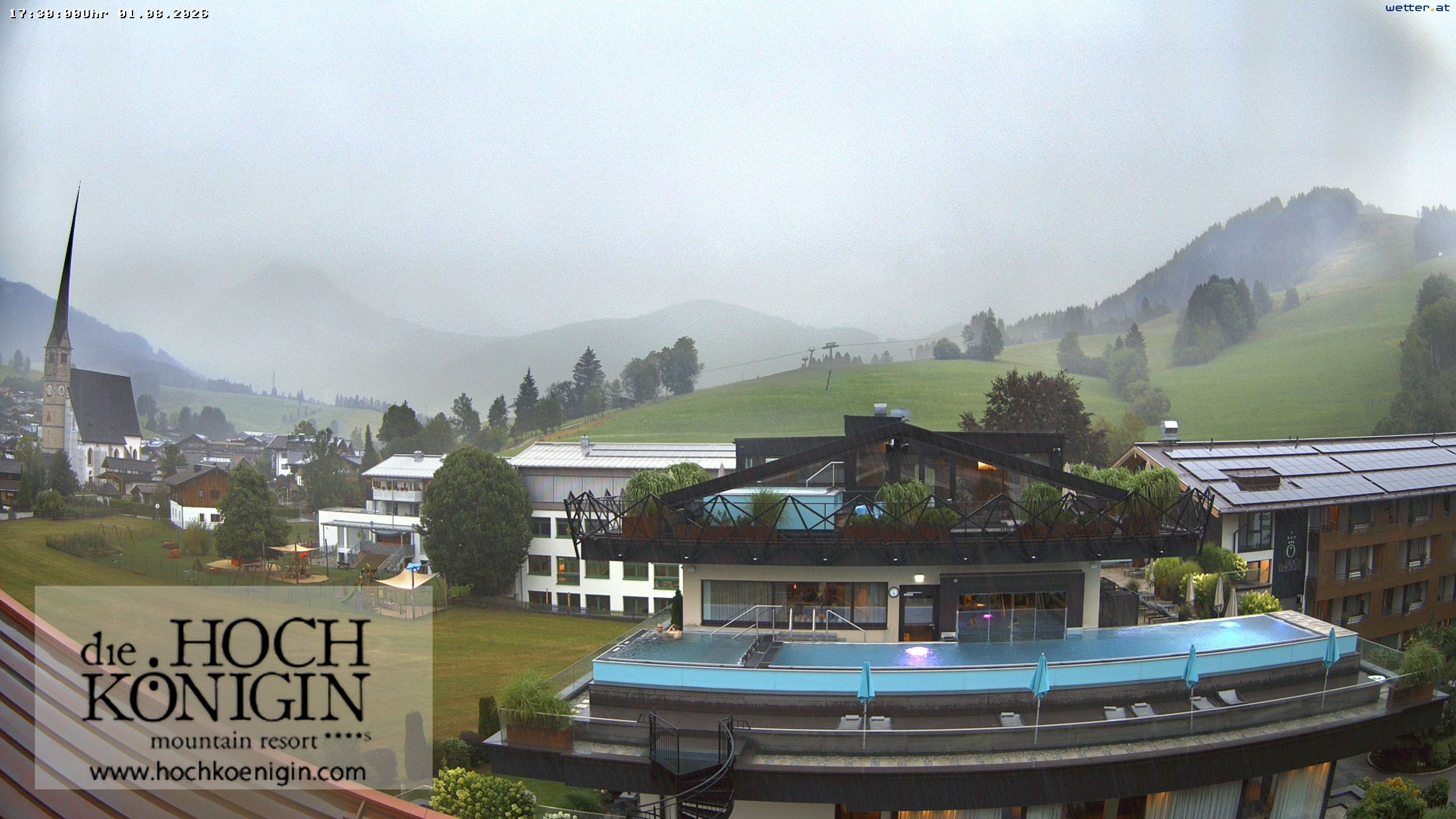 Archiv Foto Webcam Maria Alm: Ausblick Hotel Hochkönigin