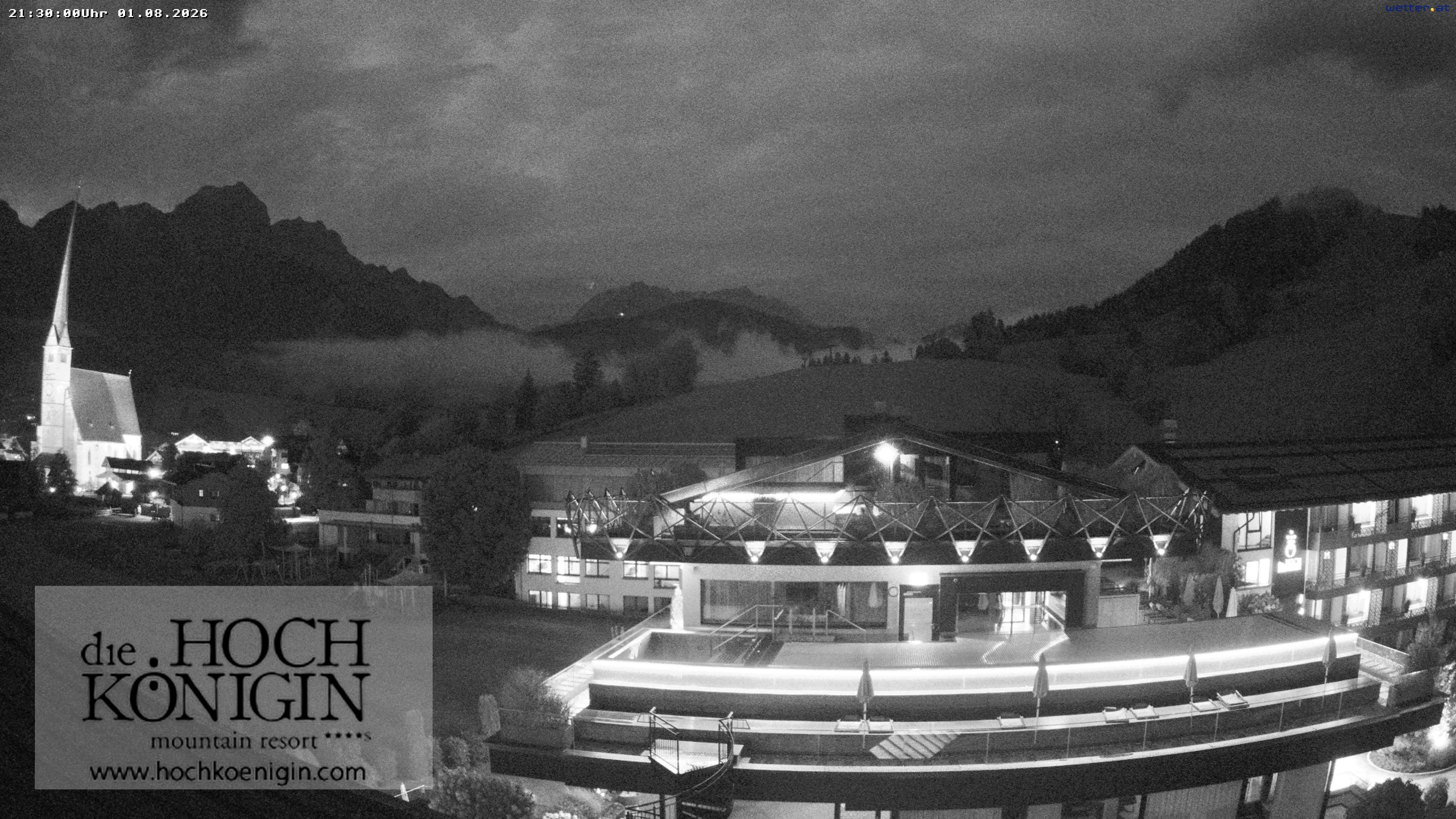 Archiv Foto Webcam Maria Alm: Ausblick Hotel Hochkönigin