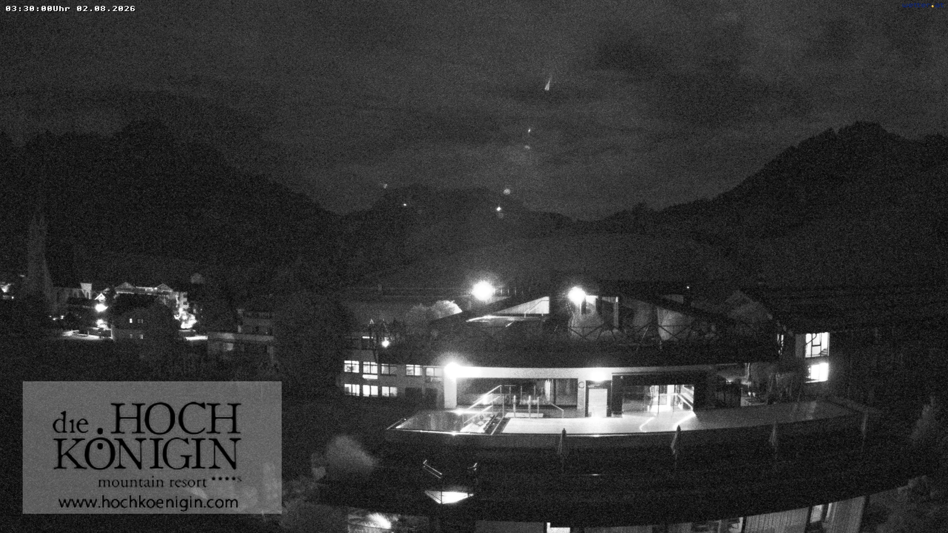 Archiv Foto Webcam Maria Alm: Ausblick Hotel Hochkönigin