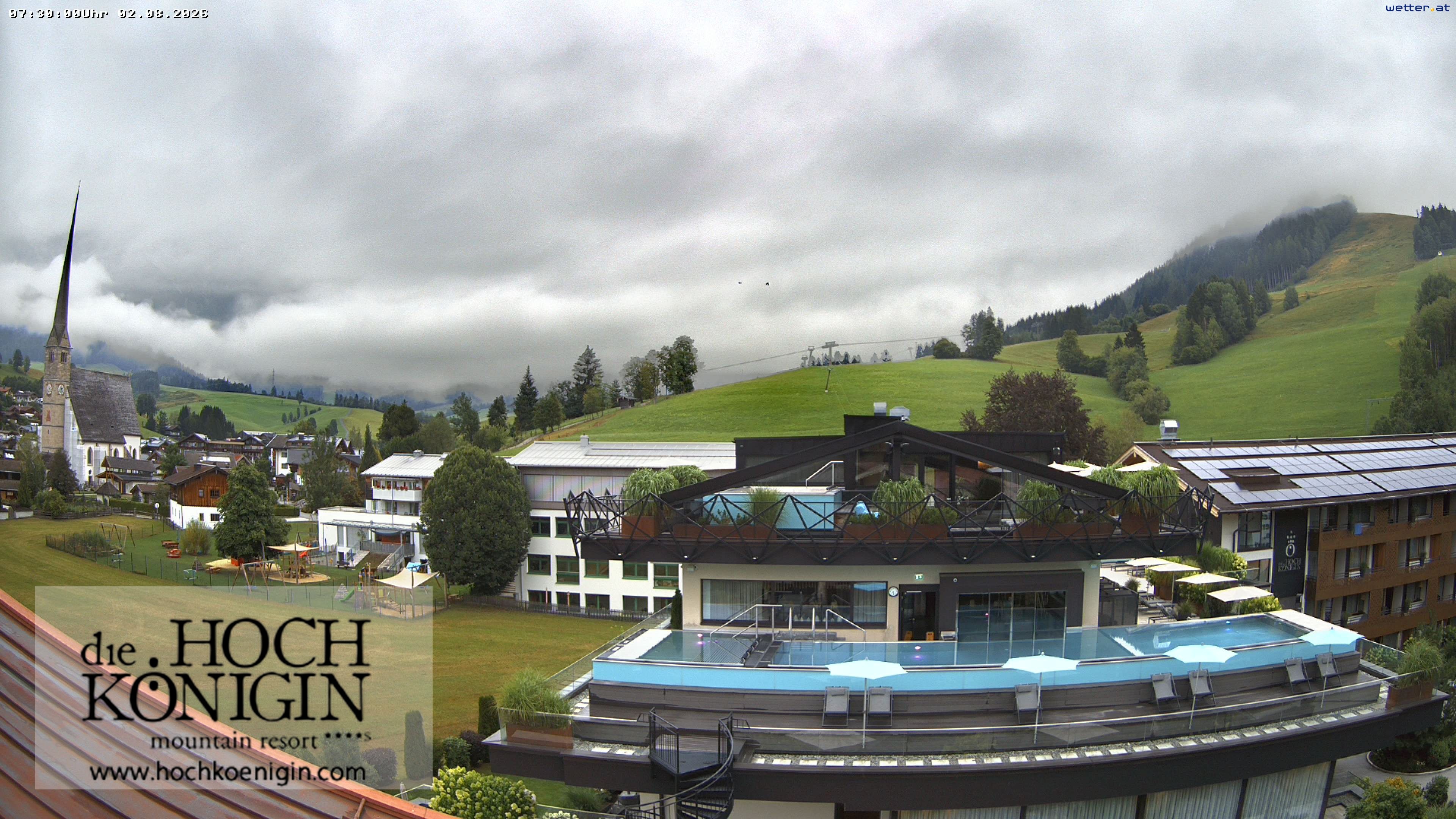 Archived image Webcam Maria Alm - View Hotel Hochkönigin