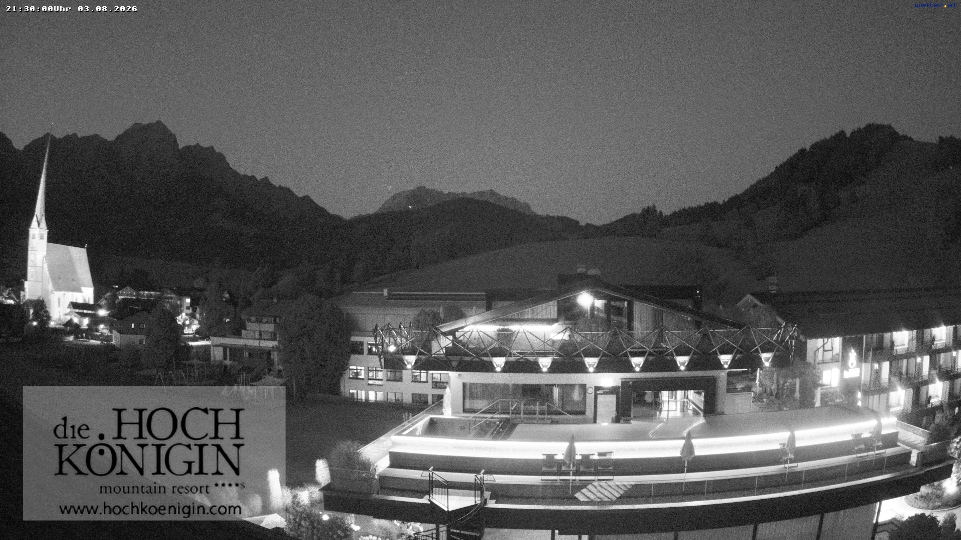 Archiv Foto Webcam Maria Alm: Ausblick Hotel Hochkönigin