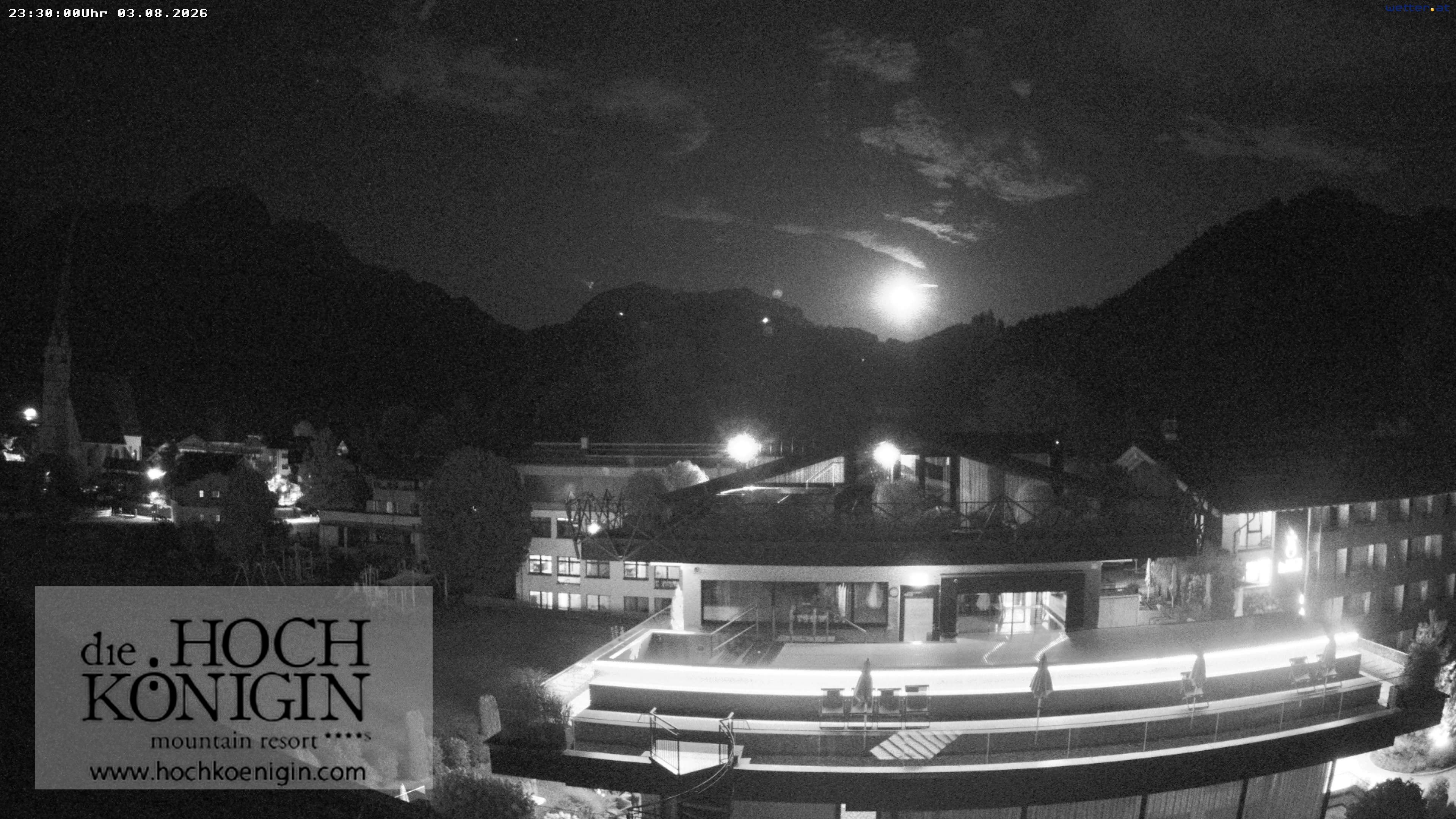 Archiv Foto Webcam Maria Alm: Ausblick Hotel Hochkönigin