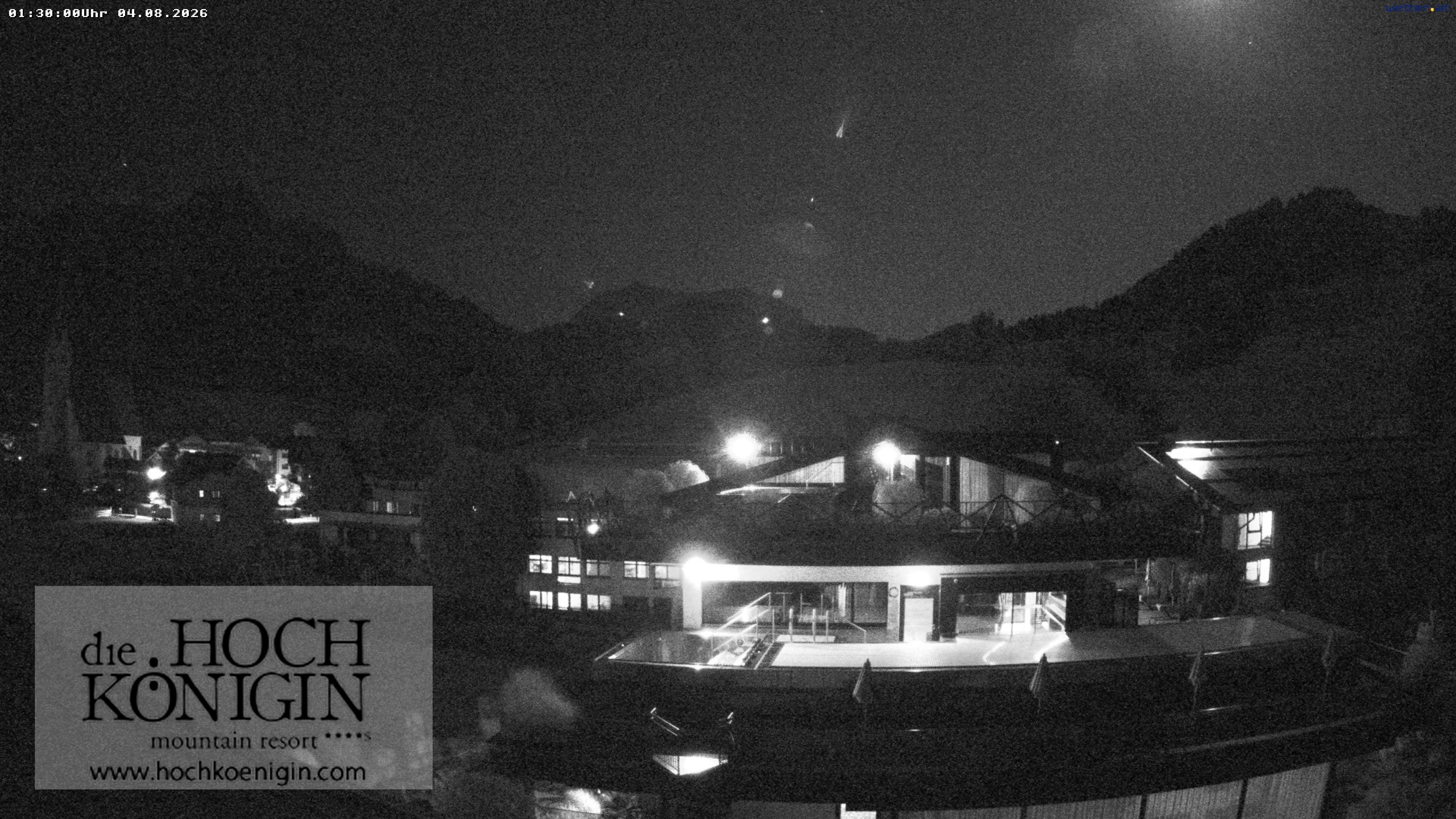 Archiv Foto Webcam Maria Alm: Ausblick Hotel Hochkönigin