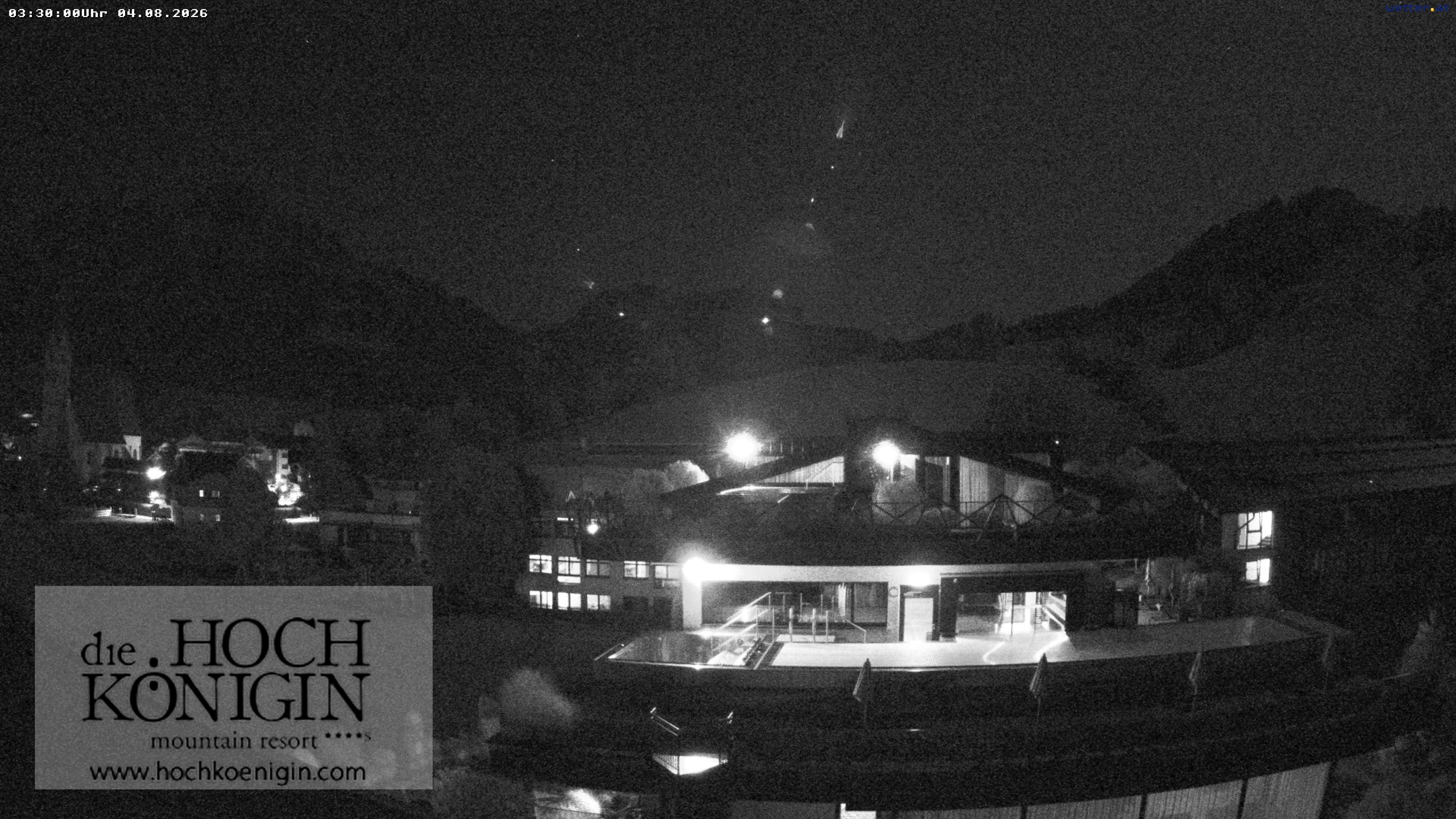 Archiv Foto Webcam Maria Alm: Ausblick Hotel Hochkönigin