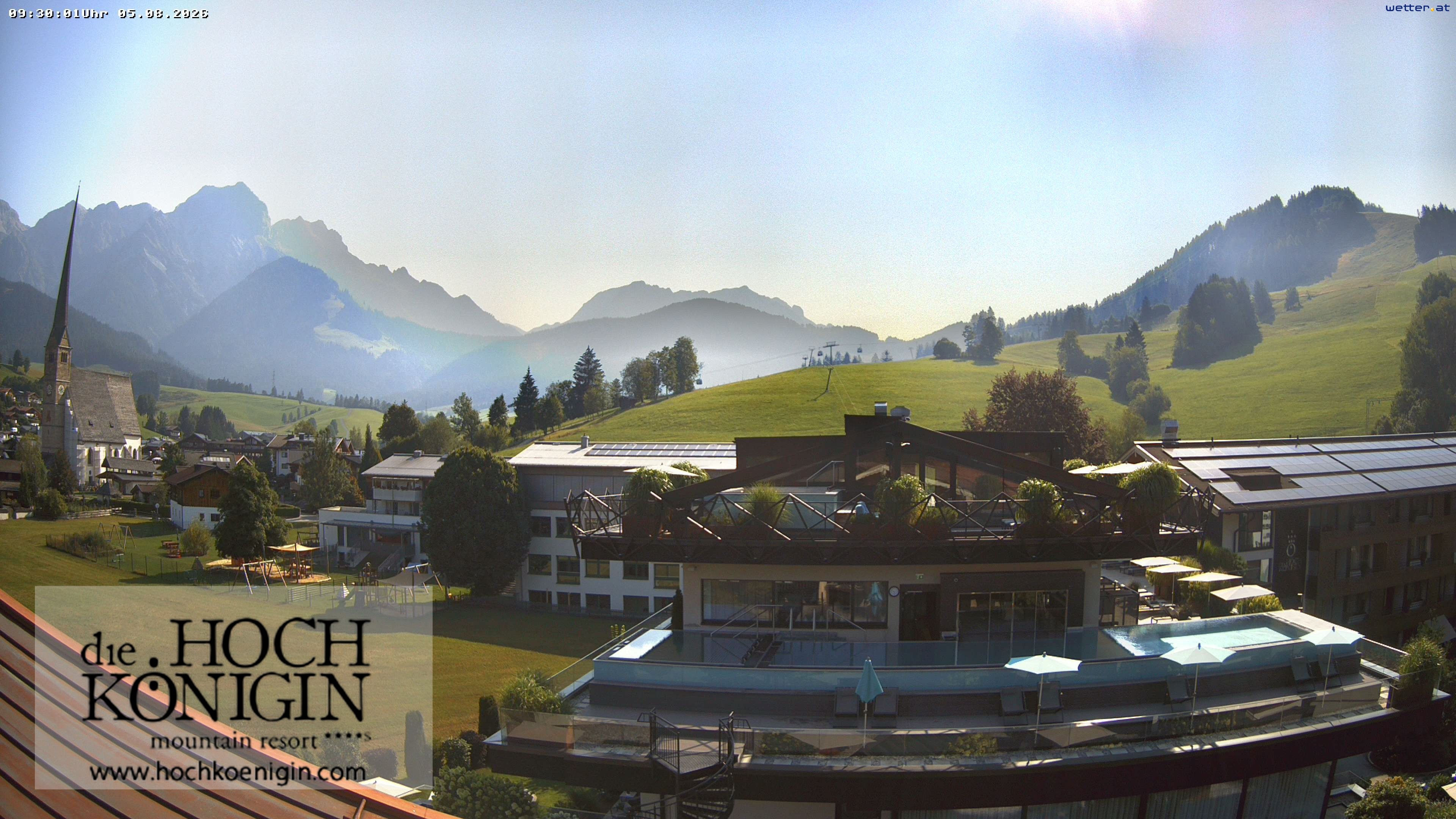 Archived image Webcam Maria Alm - View Hotel Hochkönigin