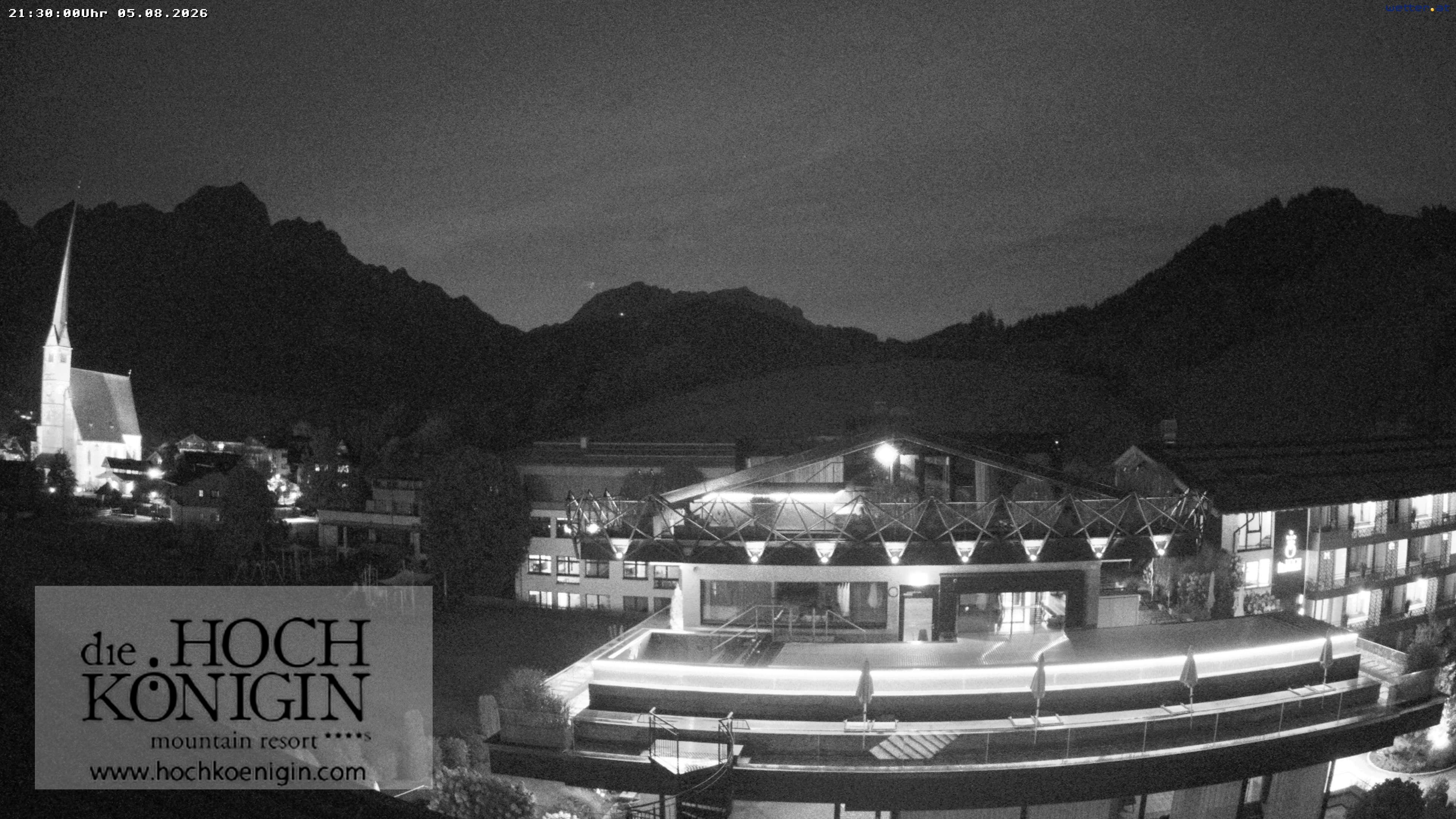 Archiv Foto Webcam Maria Alm: Ausblick Hotel Hochkönigin