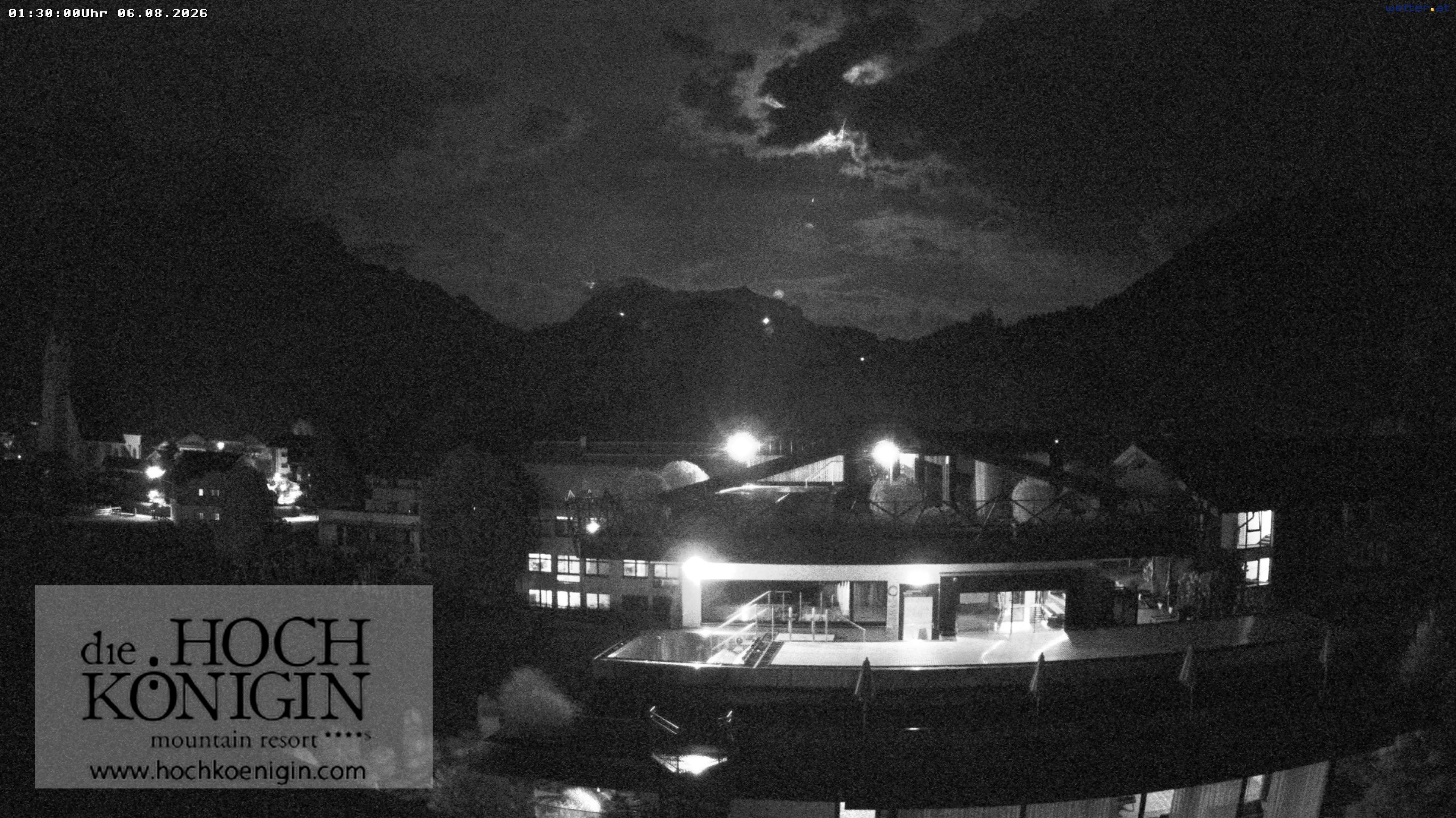 Archiv Foto Webcam Maria Alm: Ausblick Hotel Hochkönigin