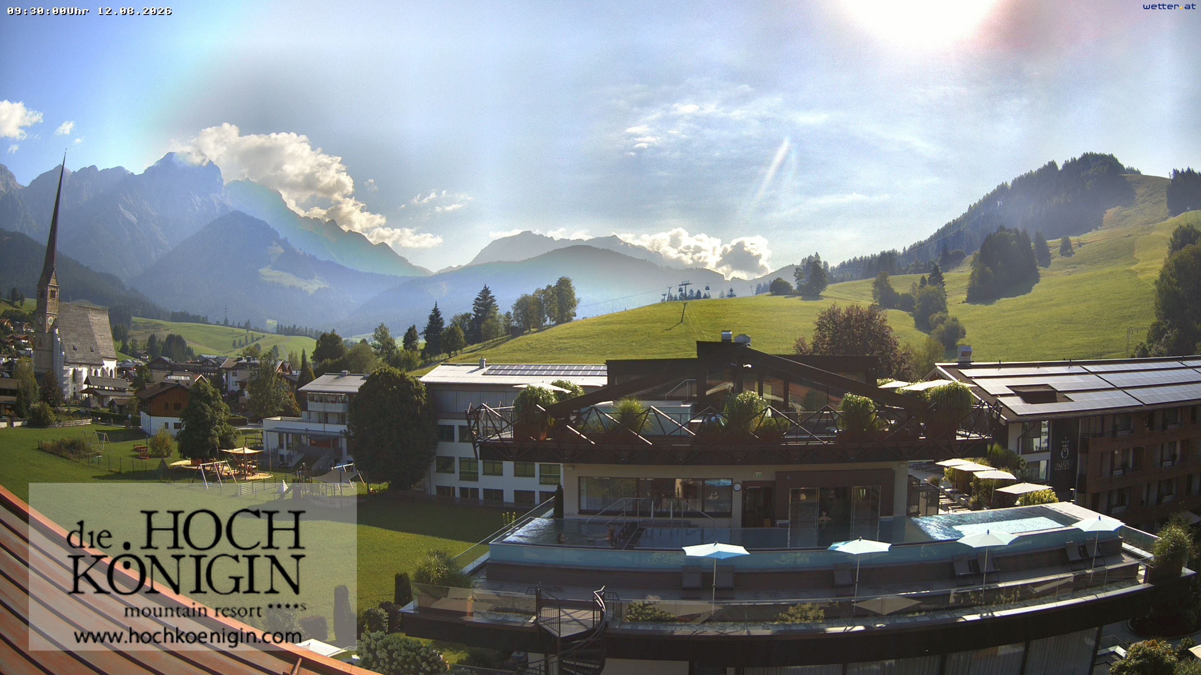 Archived image Webcam Maria Alm - View Hotel Hochkönigin