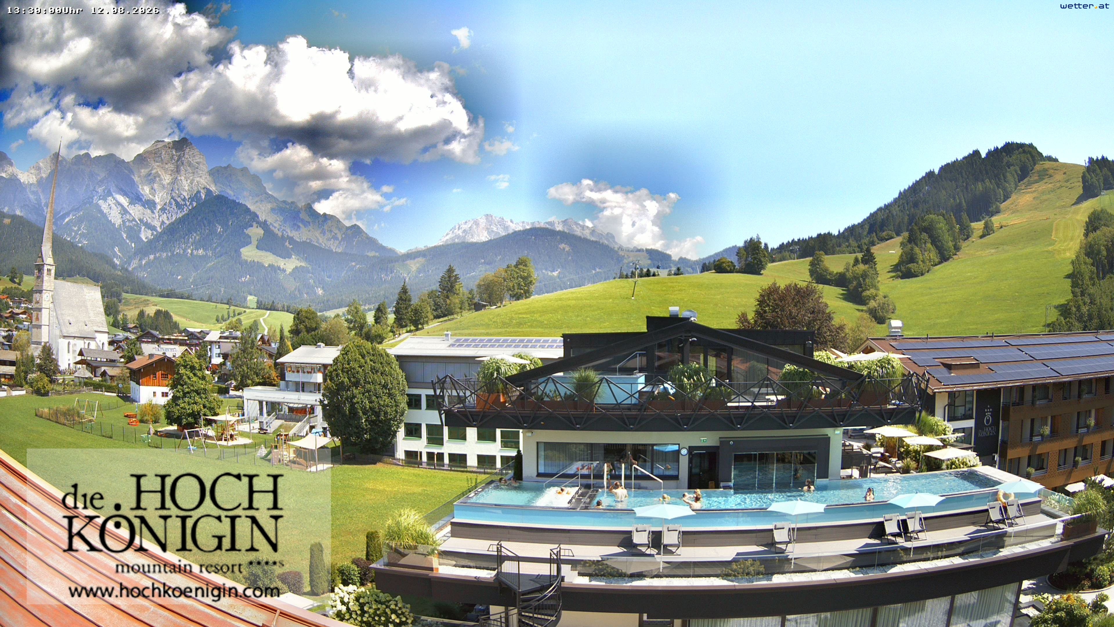 Archived image Webcam Maria Alm - View Hotel Hochkönigin