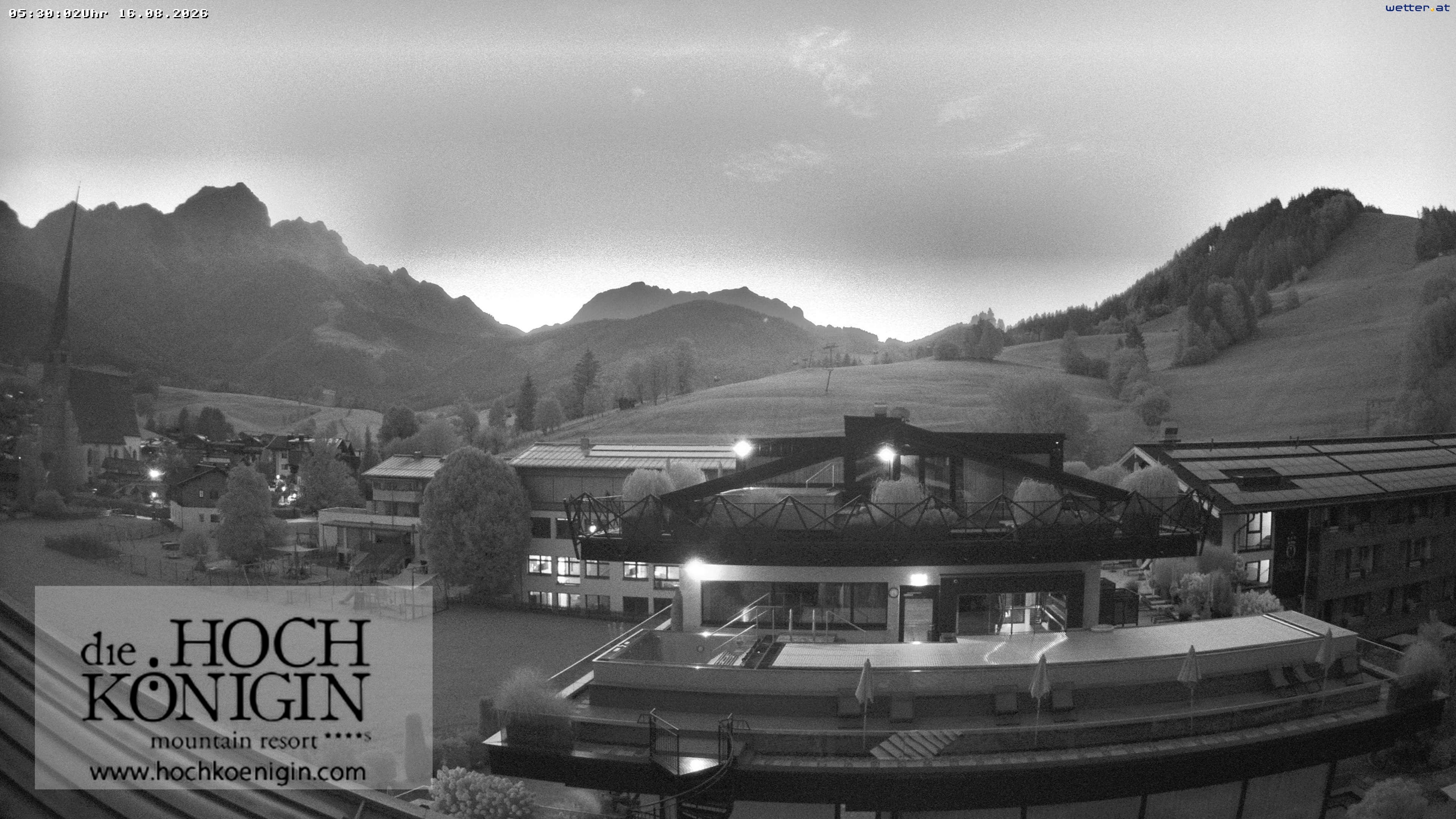 Archiv Foto Webcam Maria Alm: Ausblick Hotel Hochkönigin
