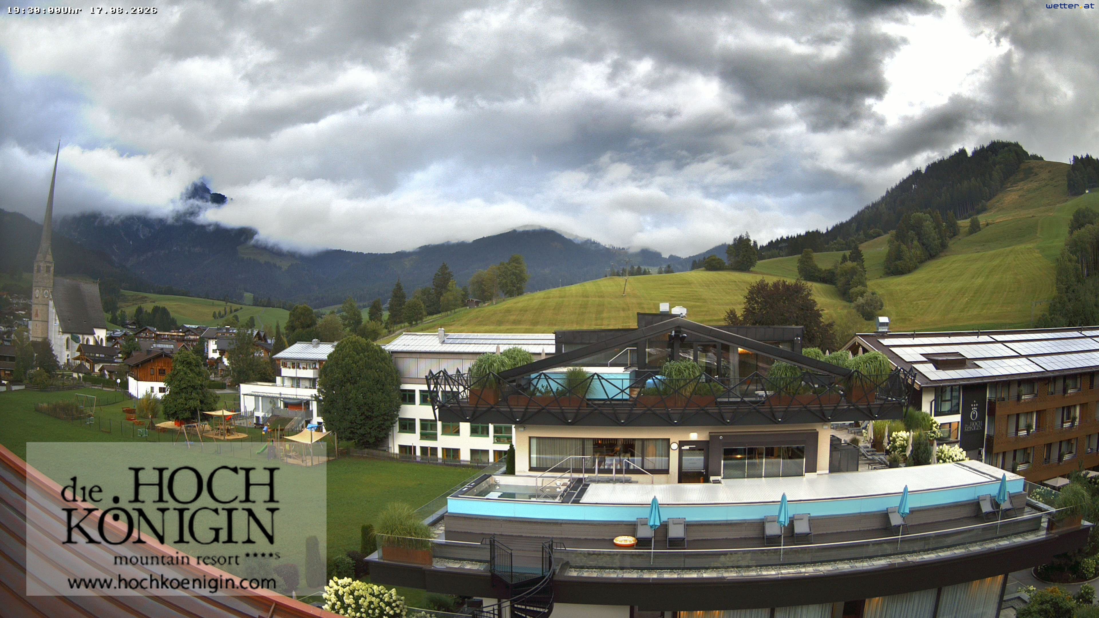 Archiv Foto Webcam Maria Alm: Ausblick Hotel Hochkönigin