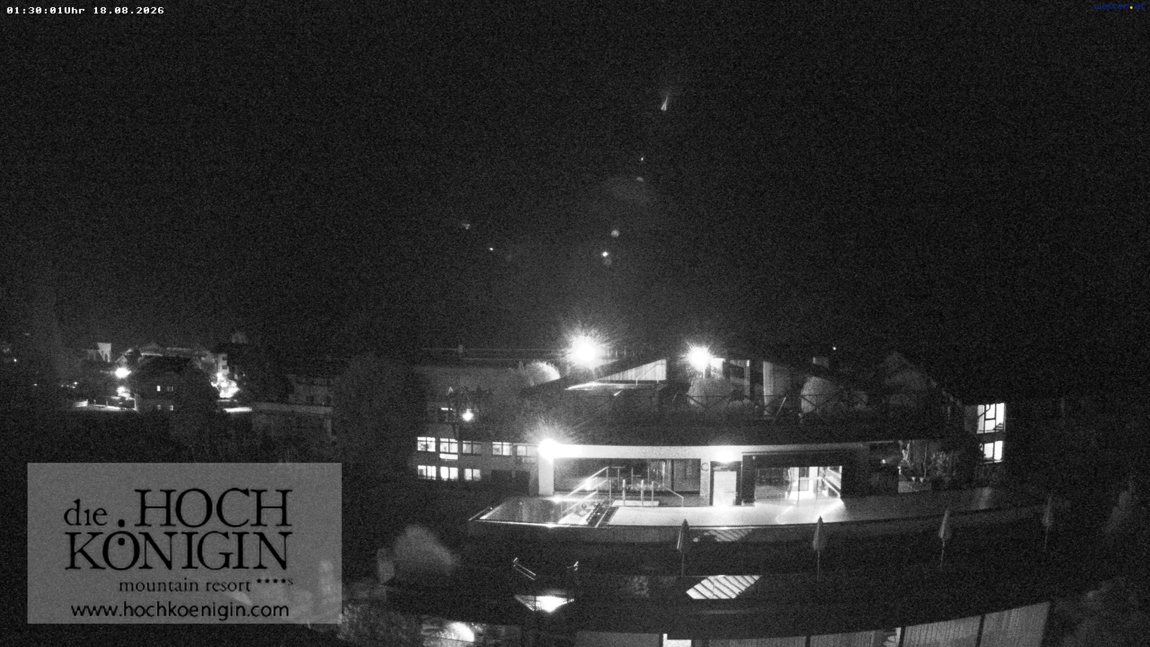 Archiv Foto Webcam Maria Alm: Ausblick Hotel Hochkönigin