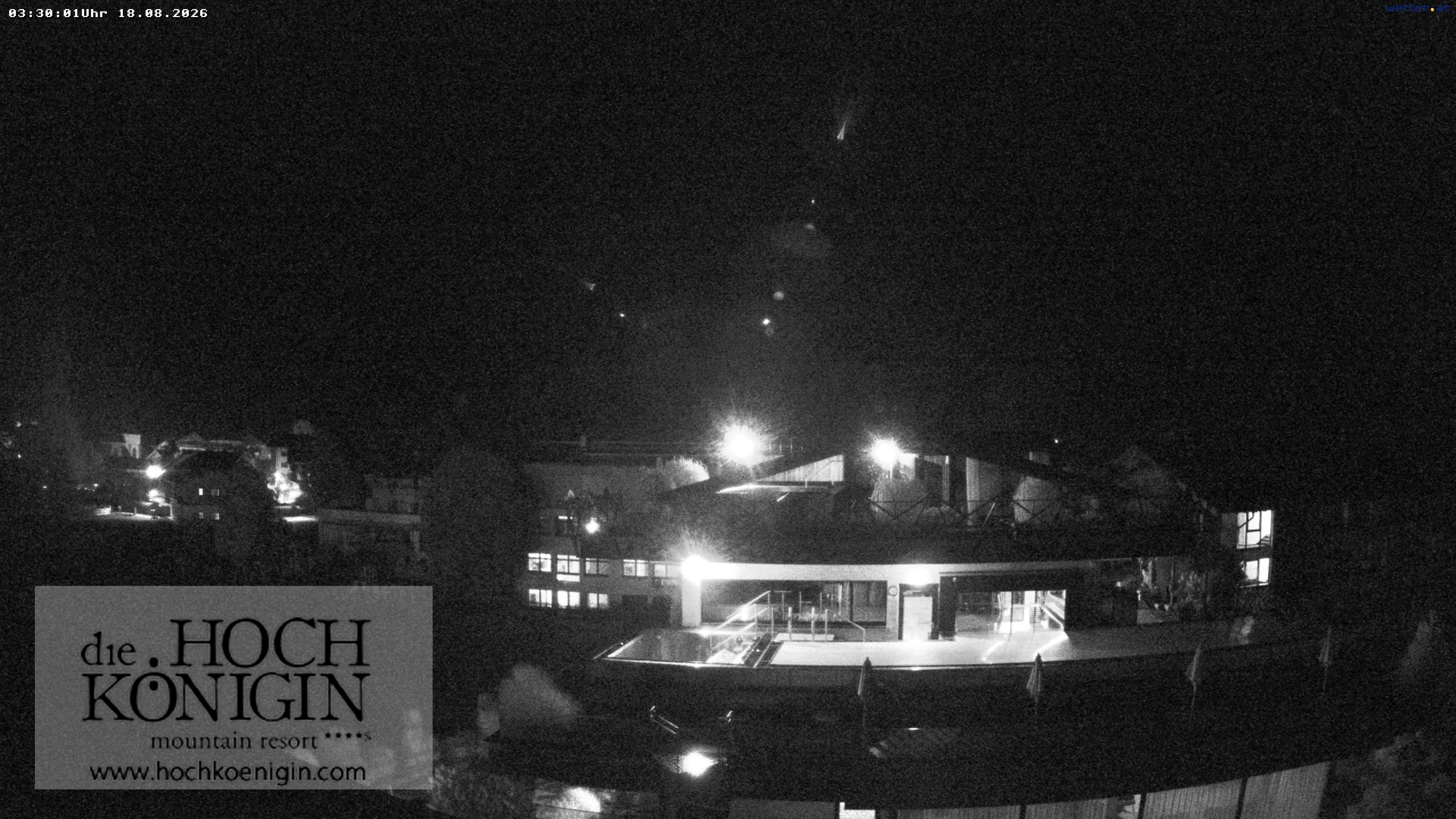 Archiv Foto Webcam Maria Alm: Ausblick Hotel Hochkönigin