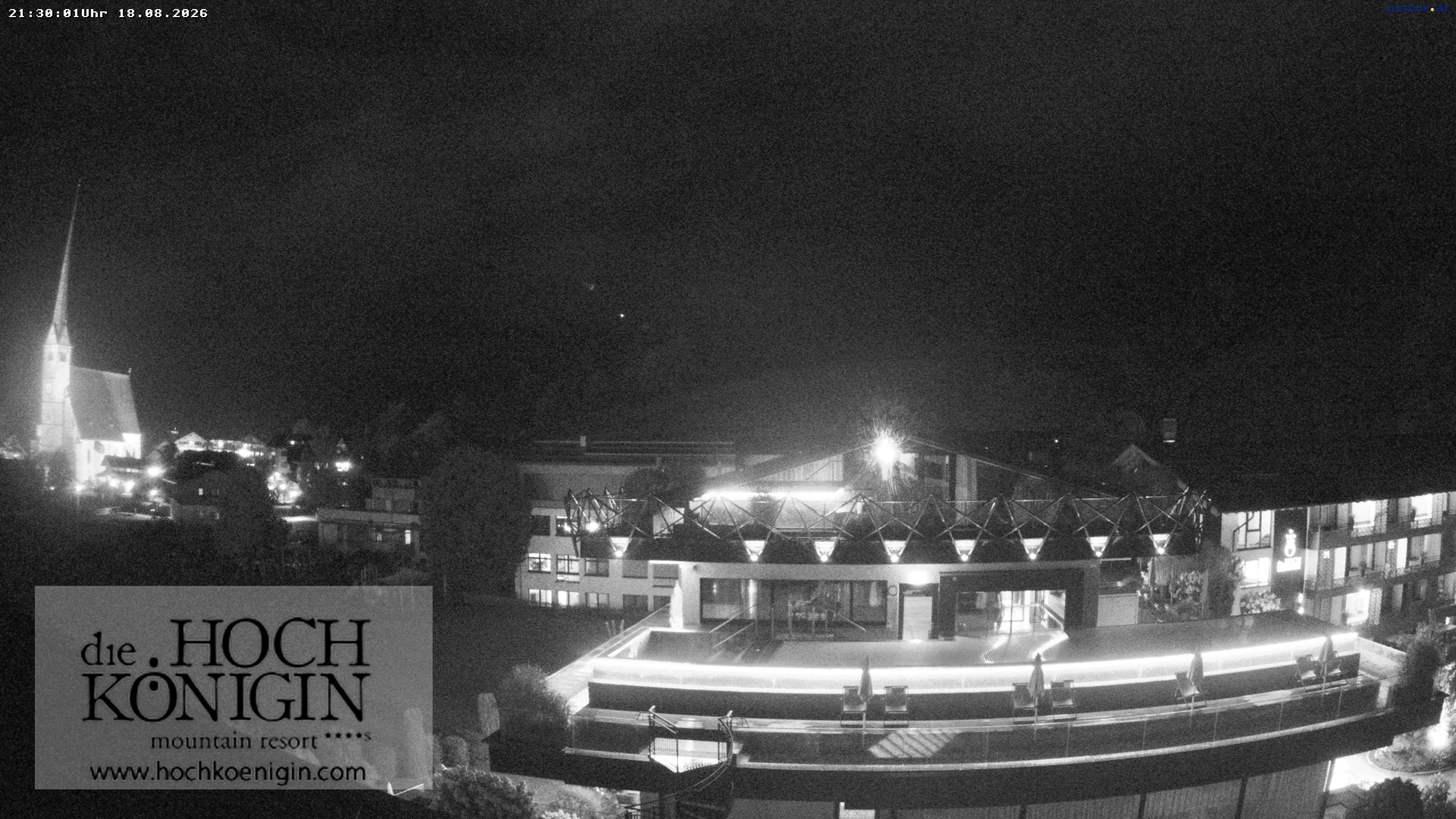 Archiv Foto Webcam Maria Alm: Ausblick Hotel Hochkönigin