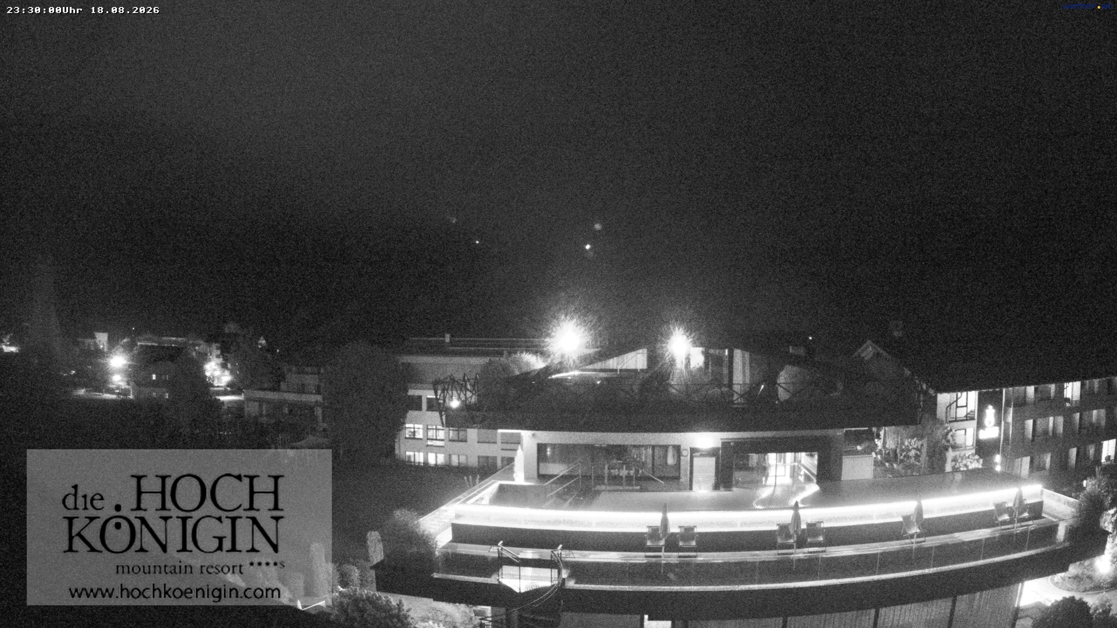 Archiv Foto Webcam Maria Alm: Ausblick Hotel Hochkönigin