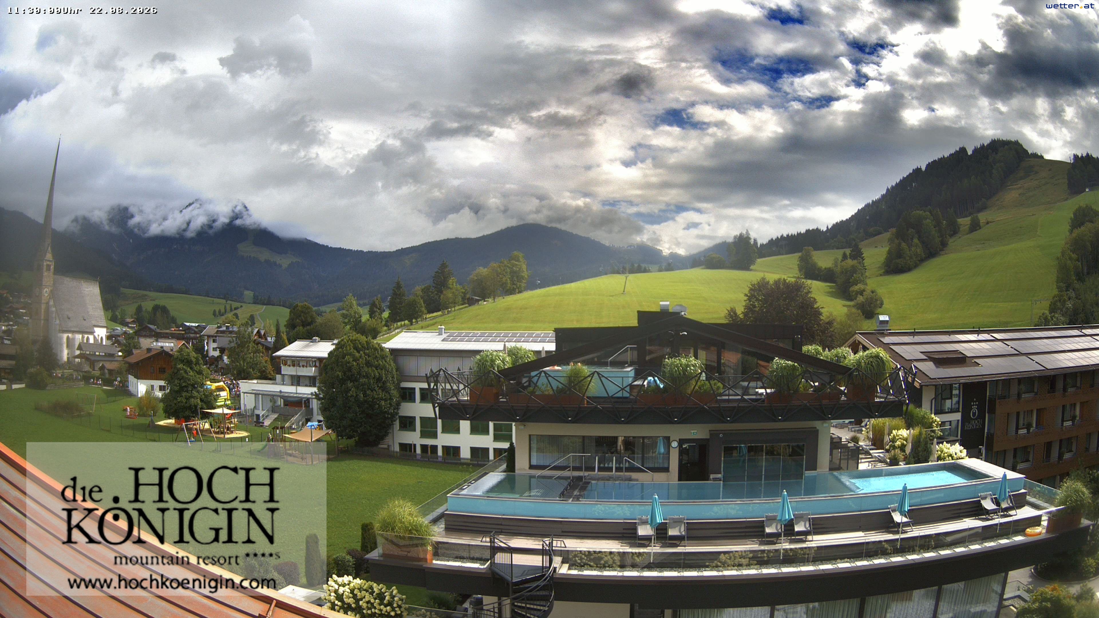 Archived image Webcam Maria Alm - View Hotel Hochkönigin