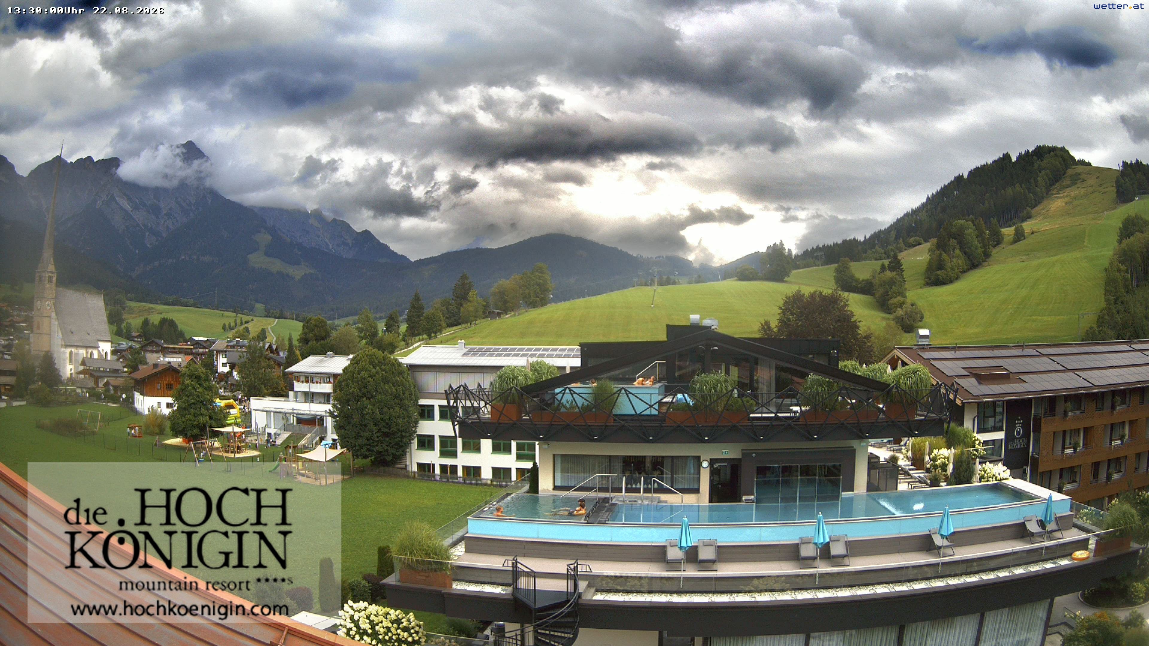 Archived image Webcam Maria Alm - View Hotel Hochkönigin