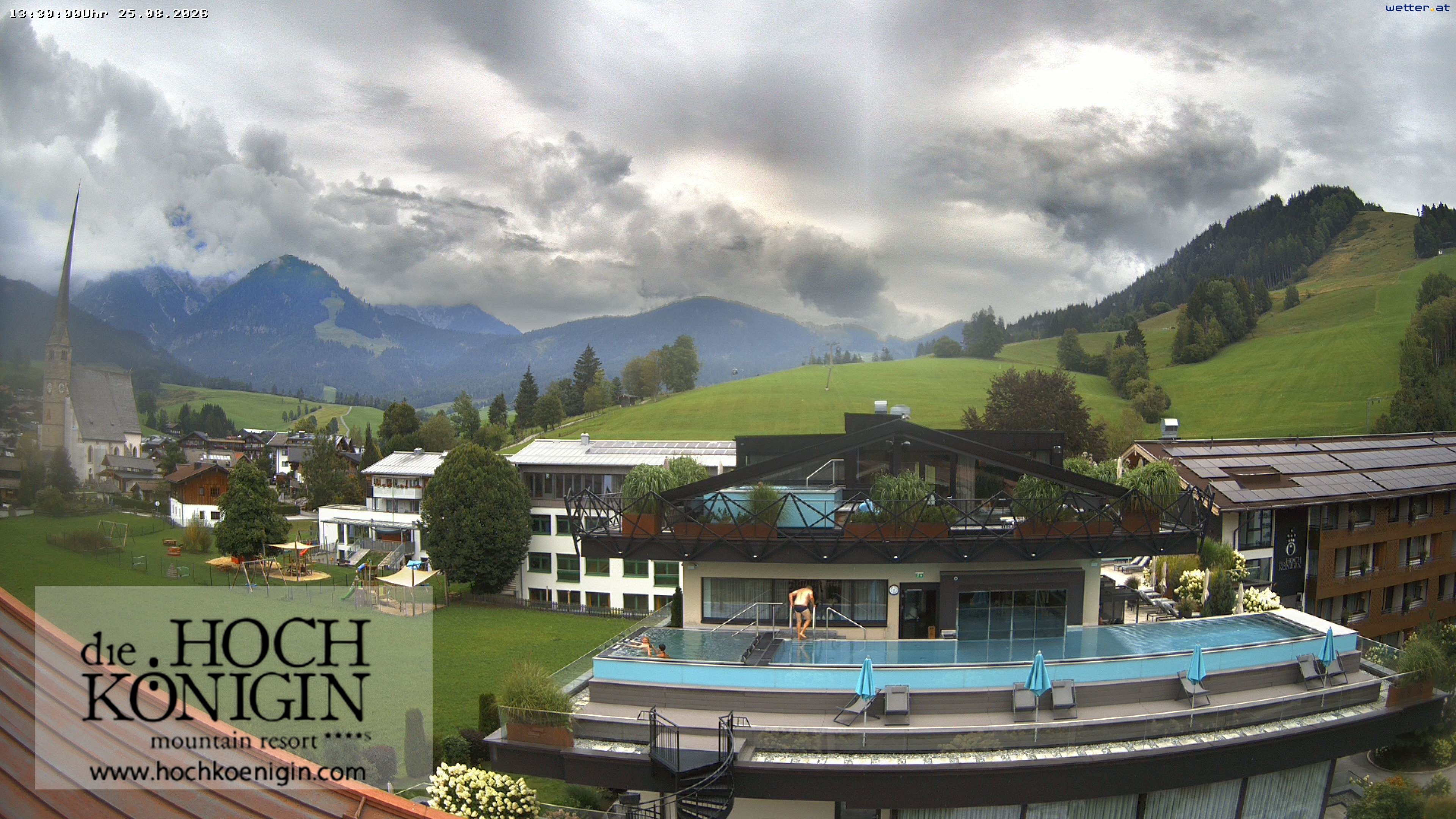 Archived image Webcam Maria Alm - View Hotel Hochkönigin