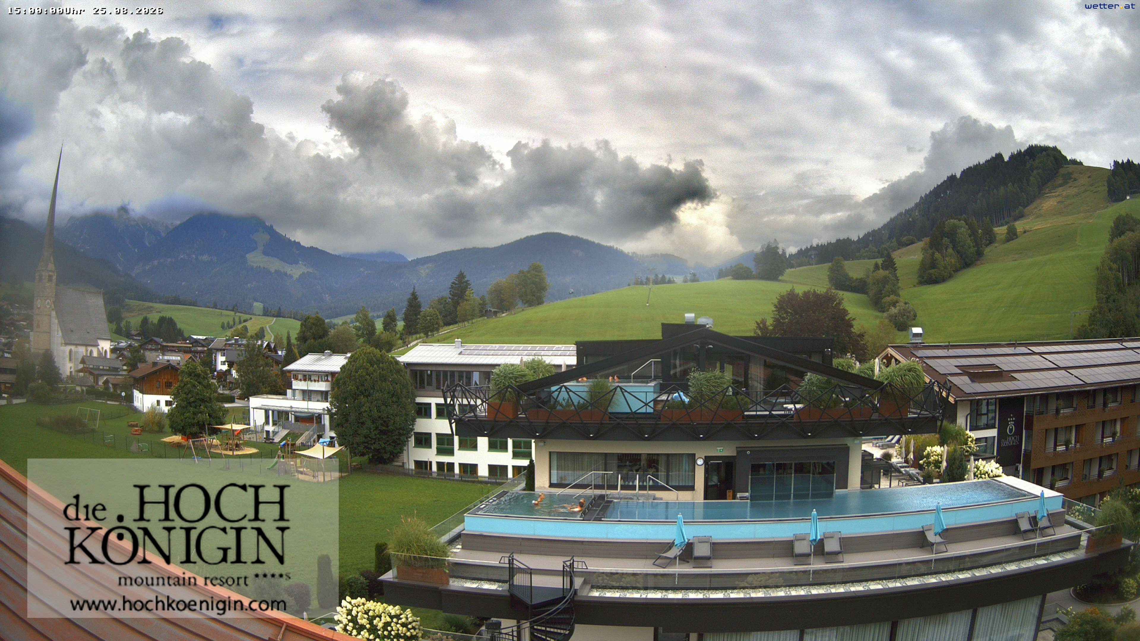 Archived image Webcam Maria Alm - View Hotel Hochkönigin