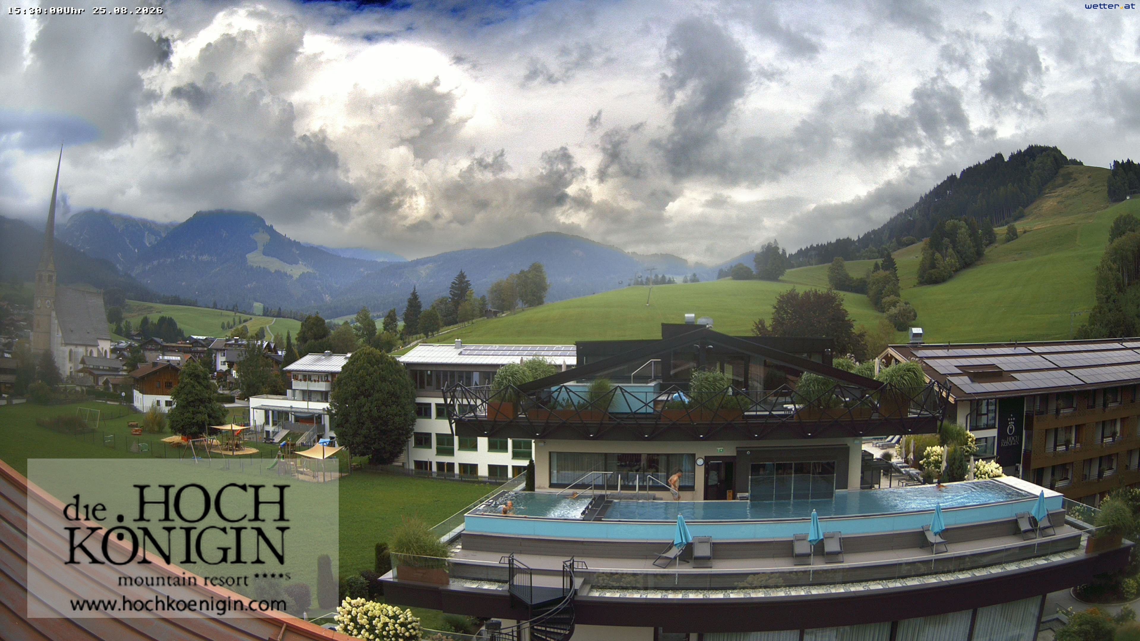 Archived image Webcam Maria Alm - View Hotel Hochkönigin