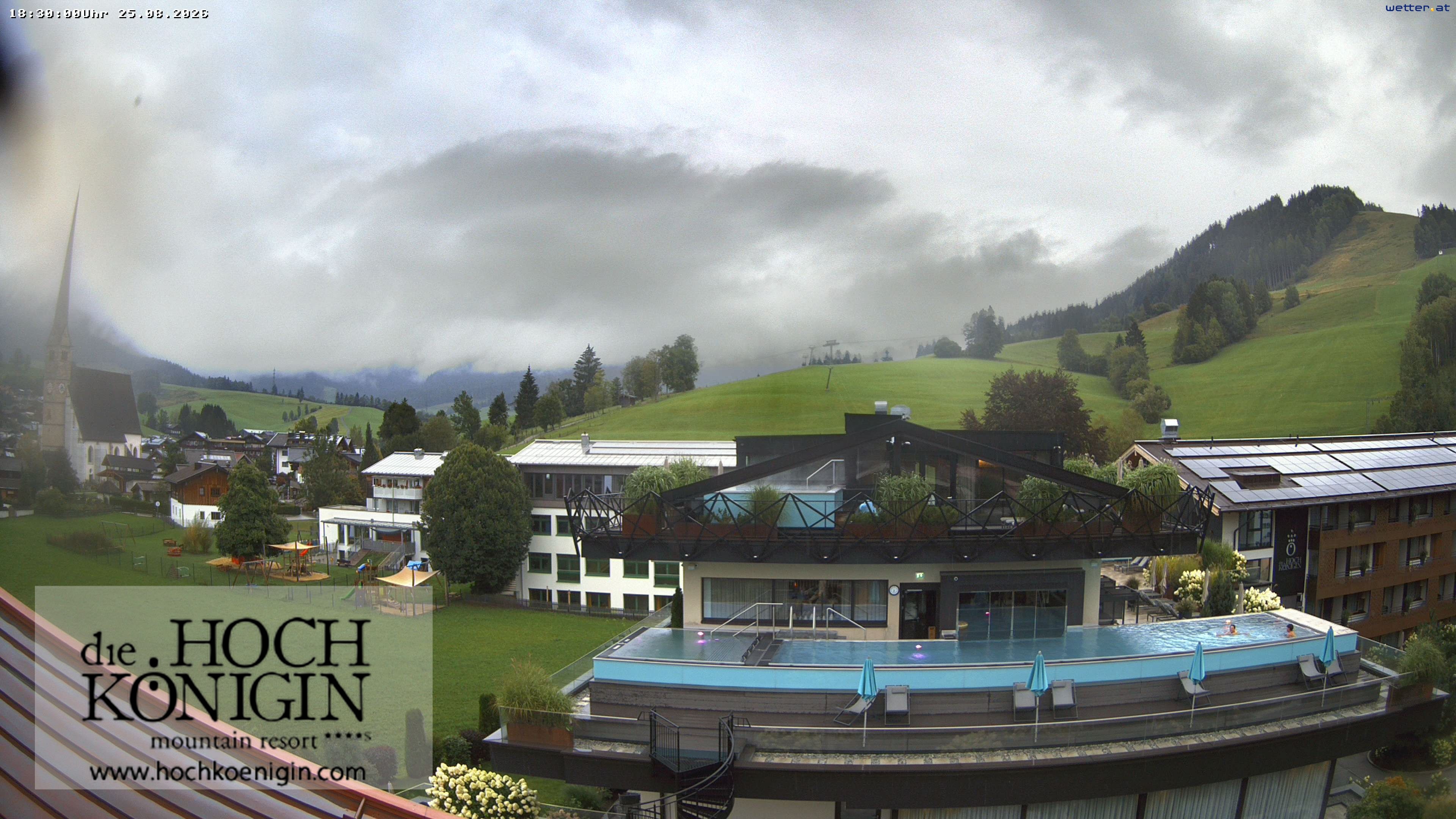 Archived image Webcam Maria Alm - View Hotel Hochkönigin