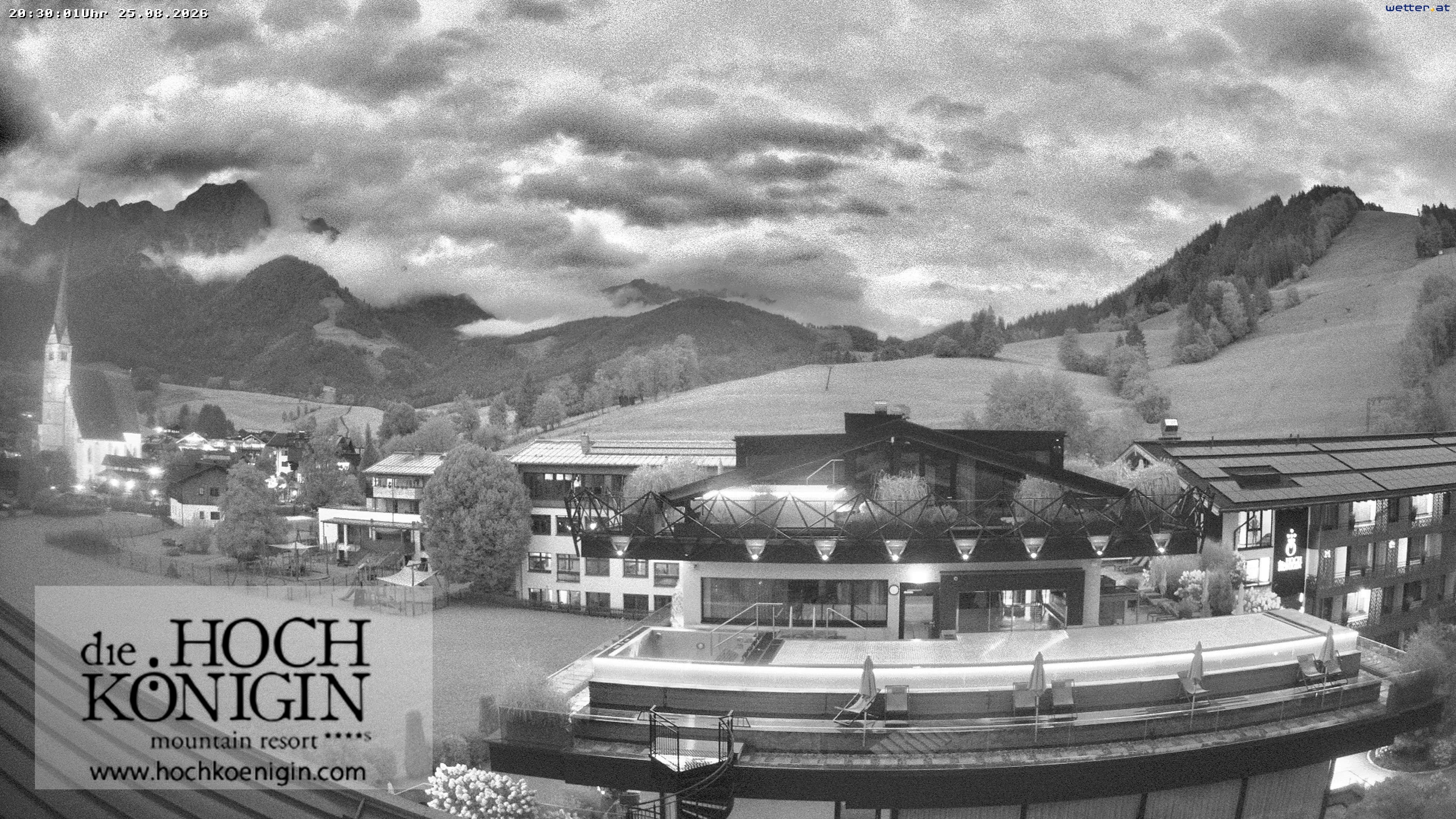 Archived image Webcam Maria Alm - View Hotel Hochkönigin